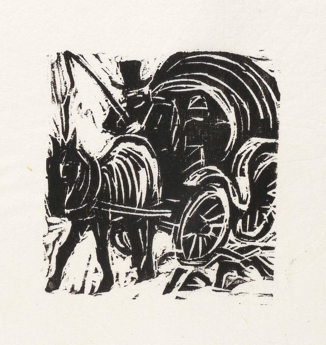 Wilhelm Rudolph, Pferdefuhrwerk, 1920-1925