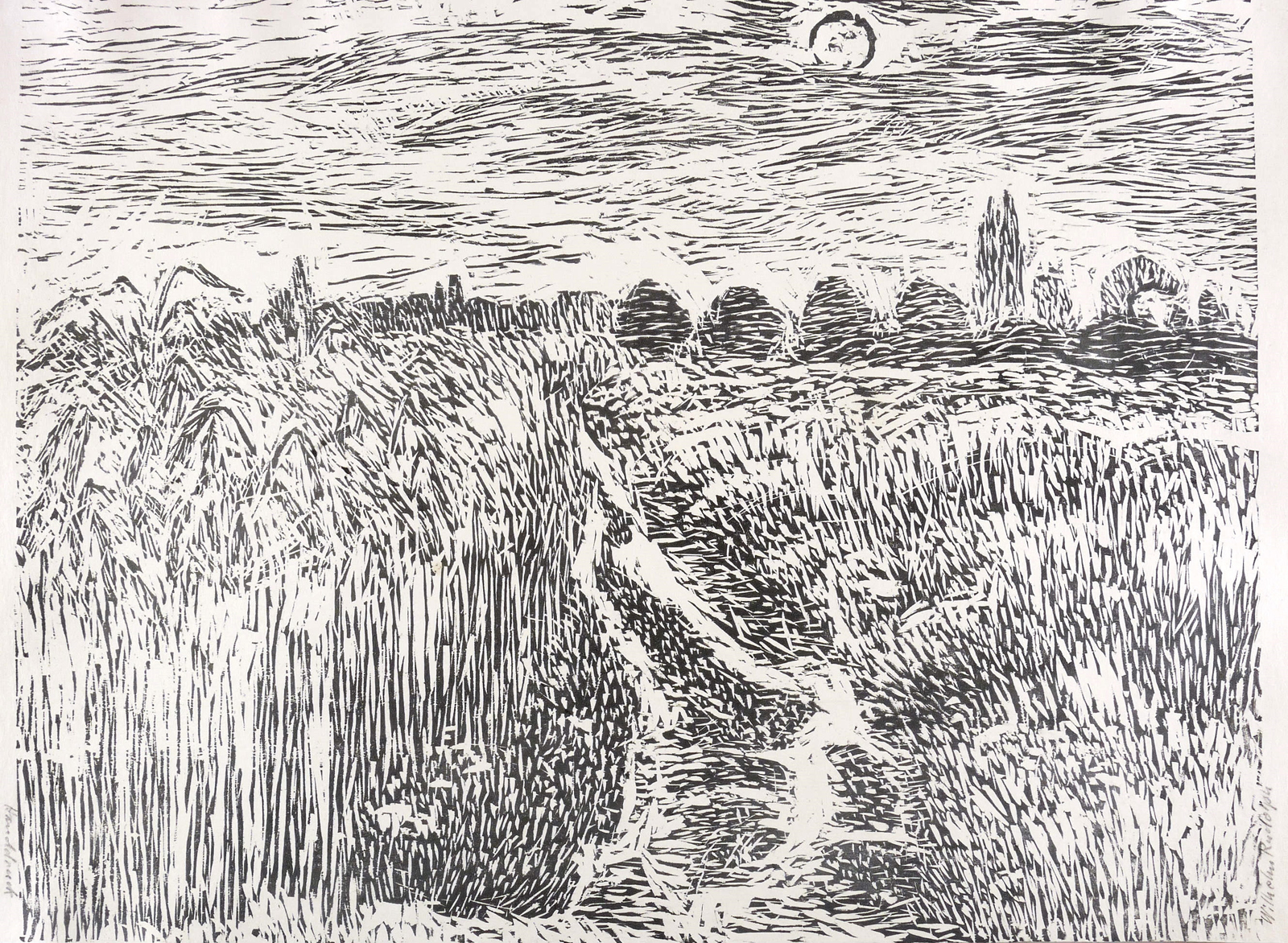 Weg durch ein Kornfeld