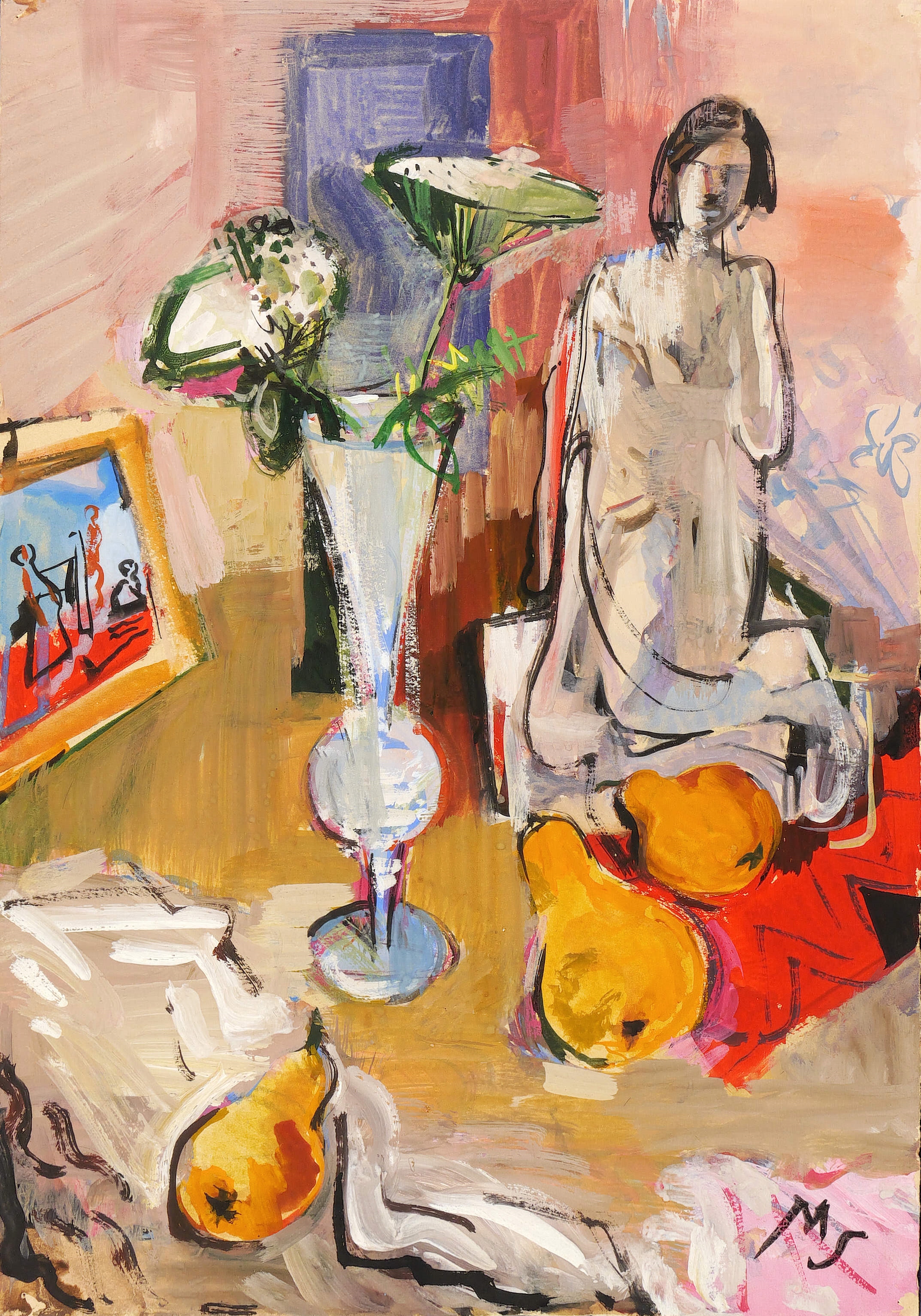 Max Schwimmer – „Stillleben mit Malvenblüten“