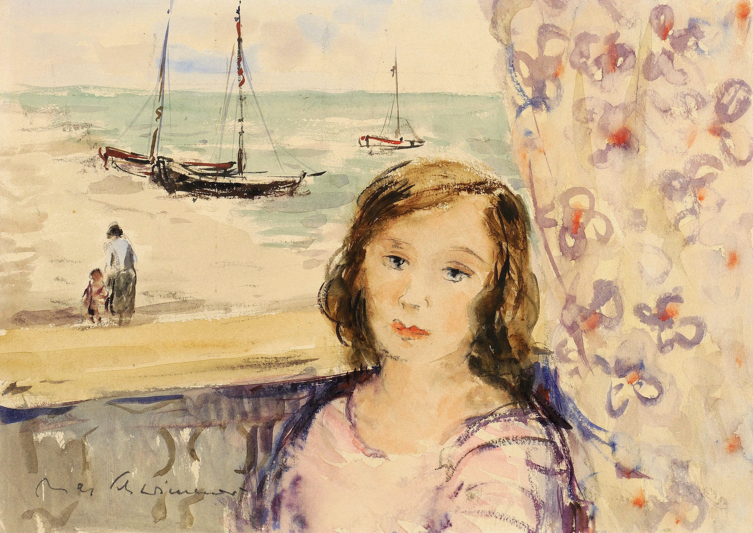 Max Schwimmer – „Frau vor Fenster am Meer“