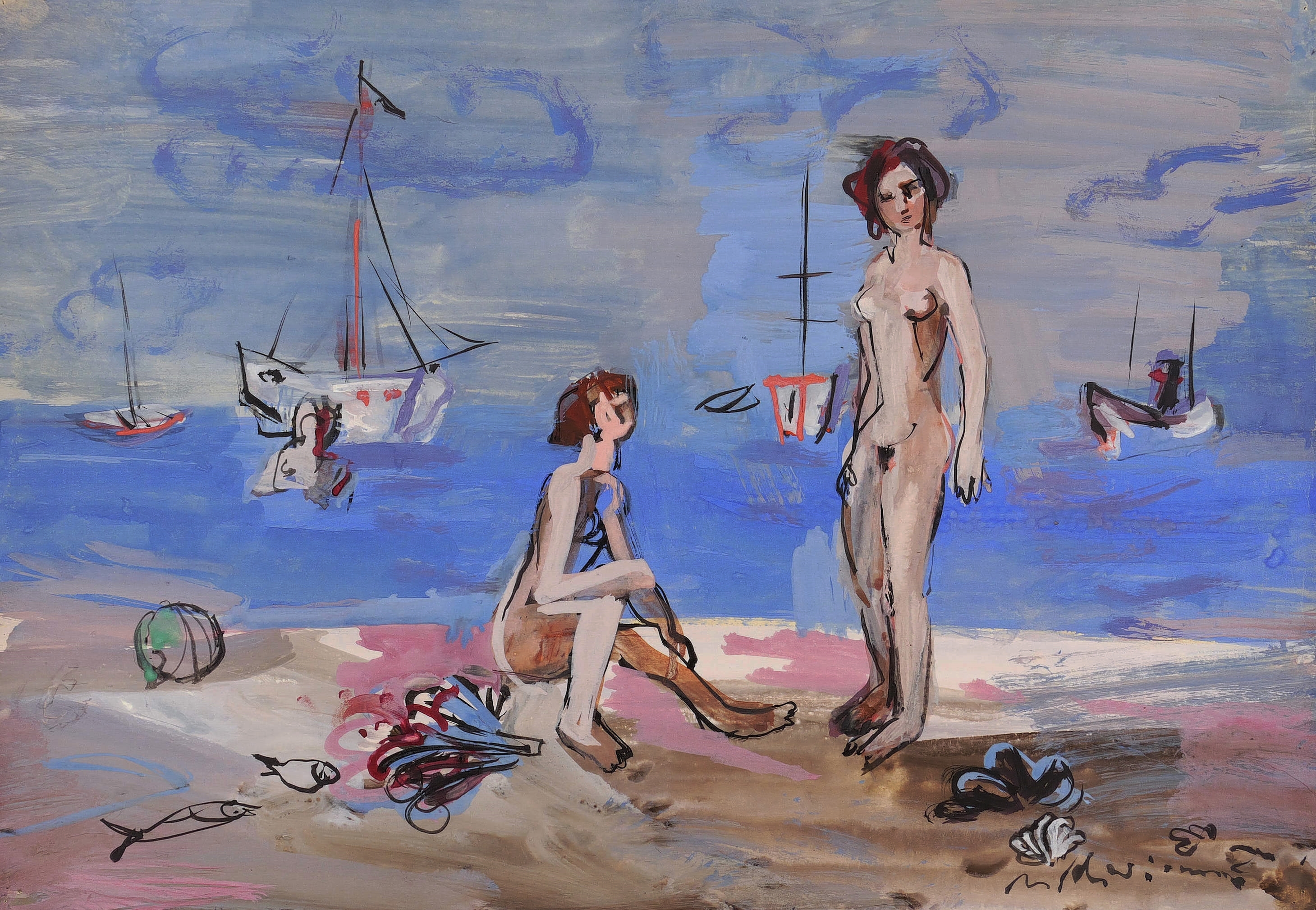 Max Schwimmer – „Akte am Strand“