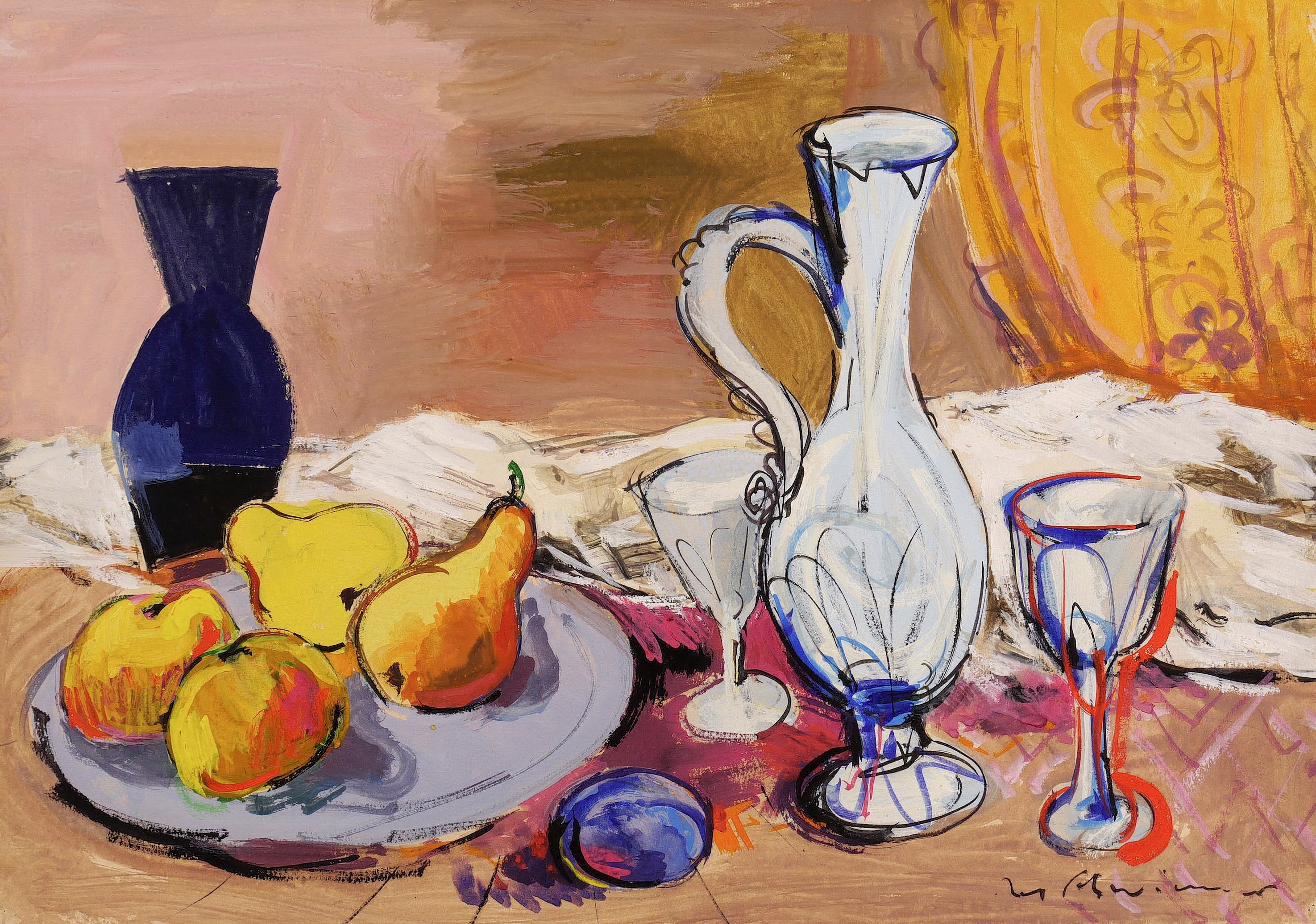 Max Schwimmer – „Stillleben mit blauer Vase“