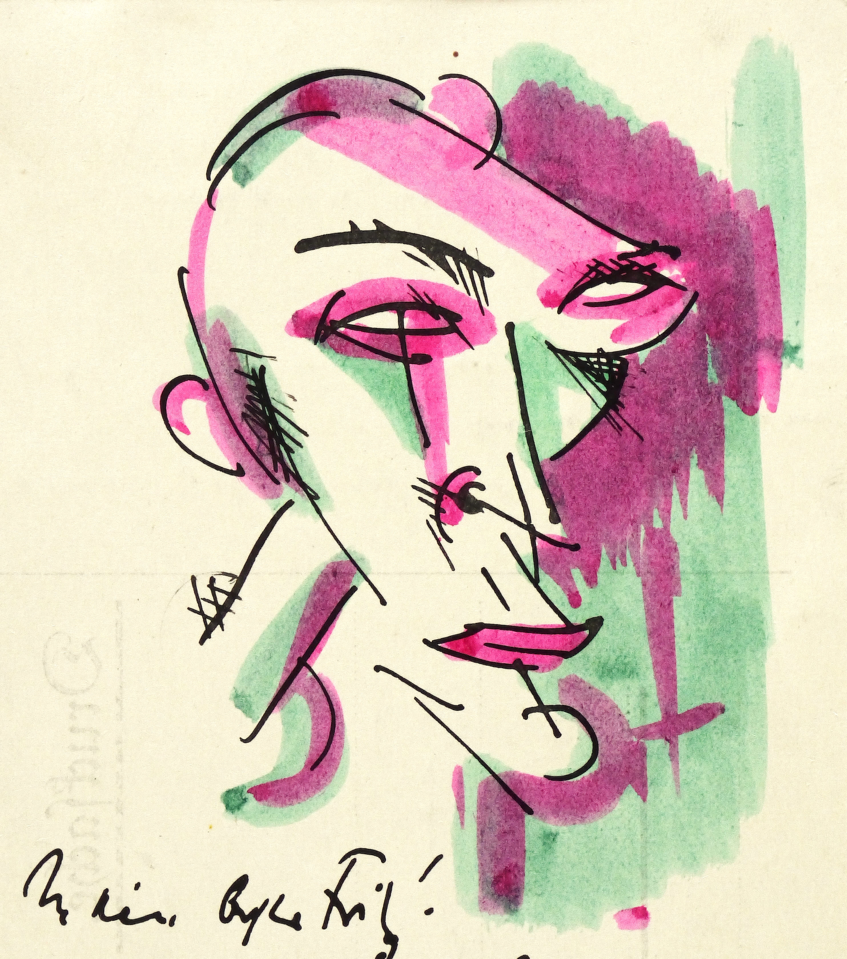 Max Schwimmer – „Kopf im Halbprofil nach vorn“