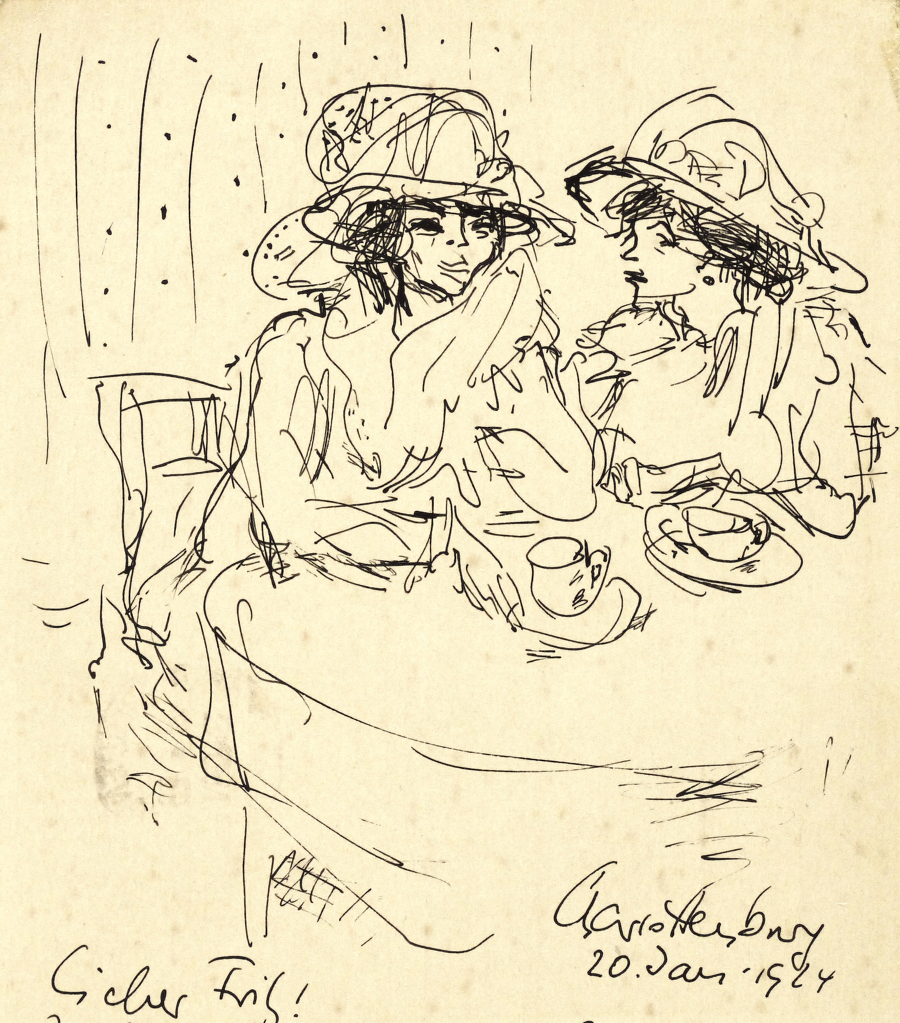 Max Schwimmer – „Zwei Damen im Cafe“