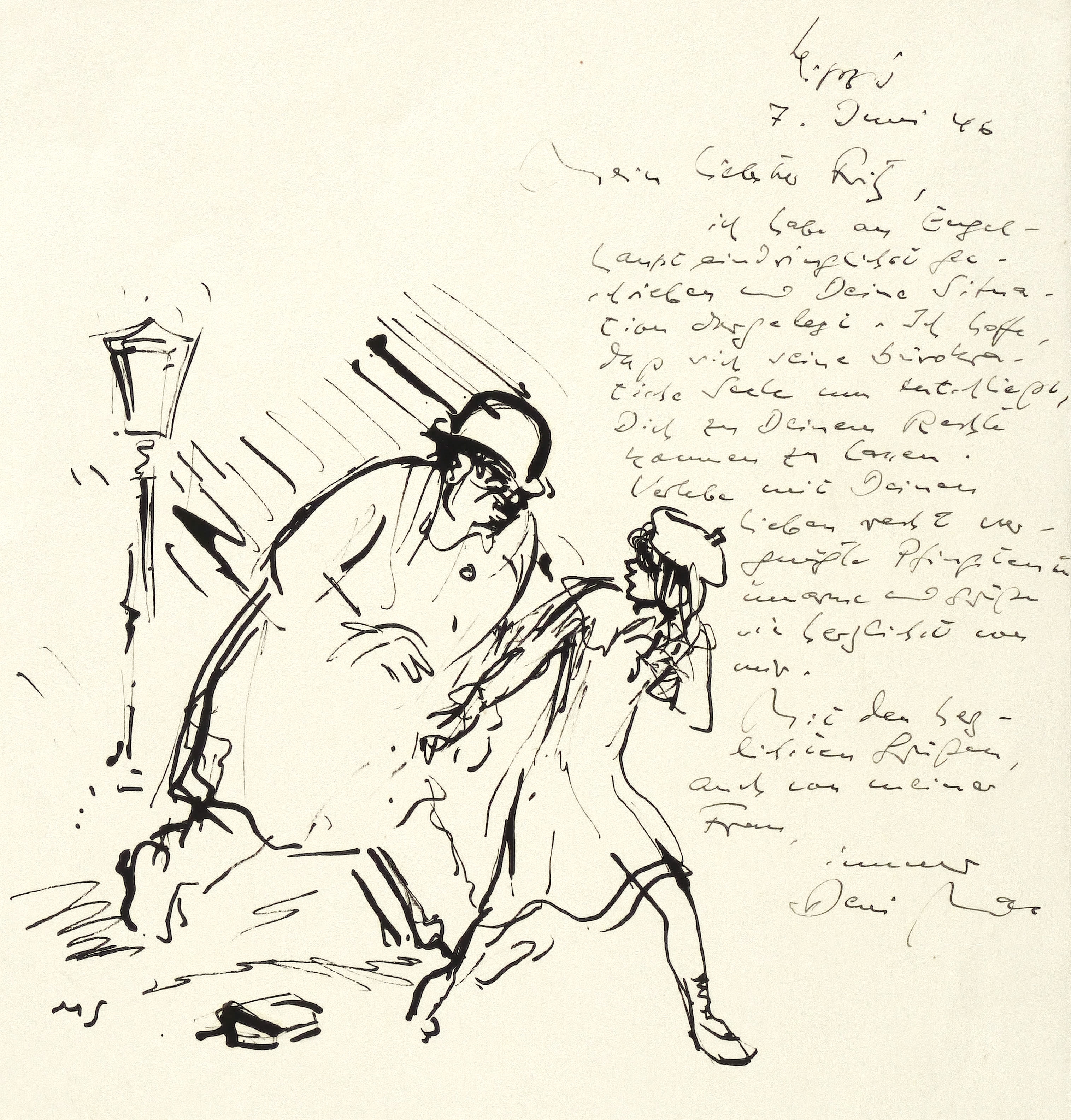 Max Schwimmer – „Passanten im Regen“