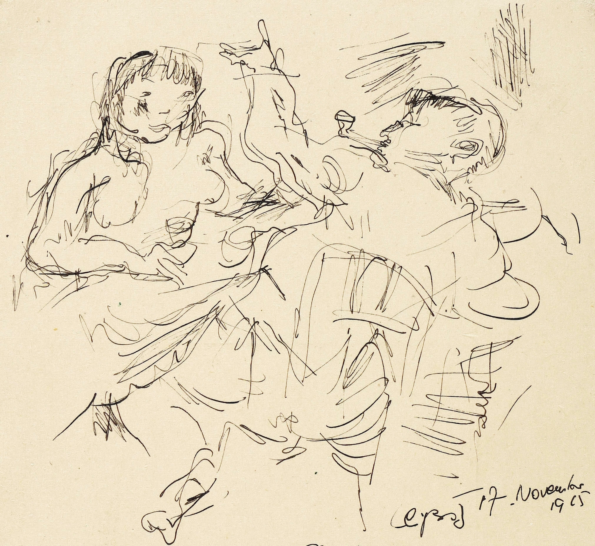 Max Schwimmer – „Paar am Kaffeetisch“