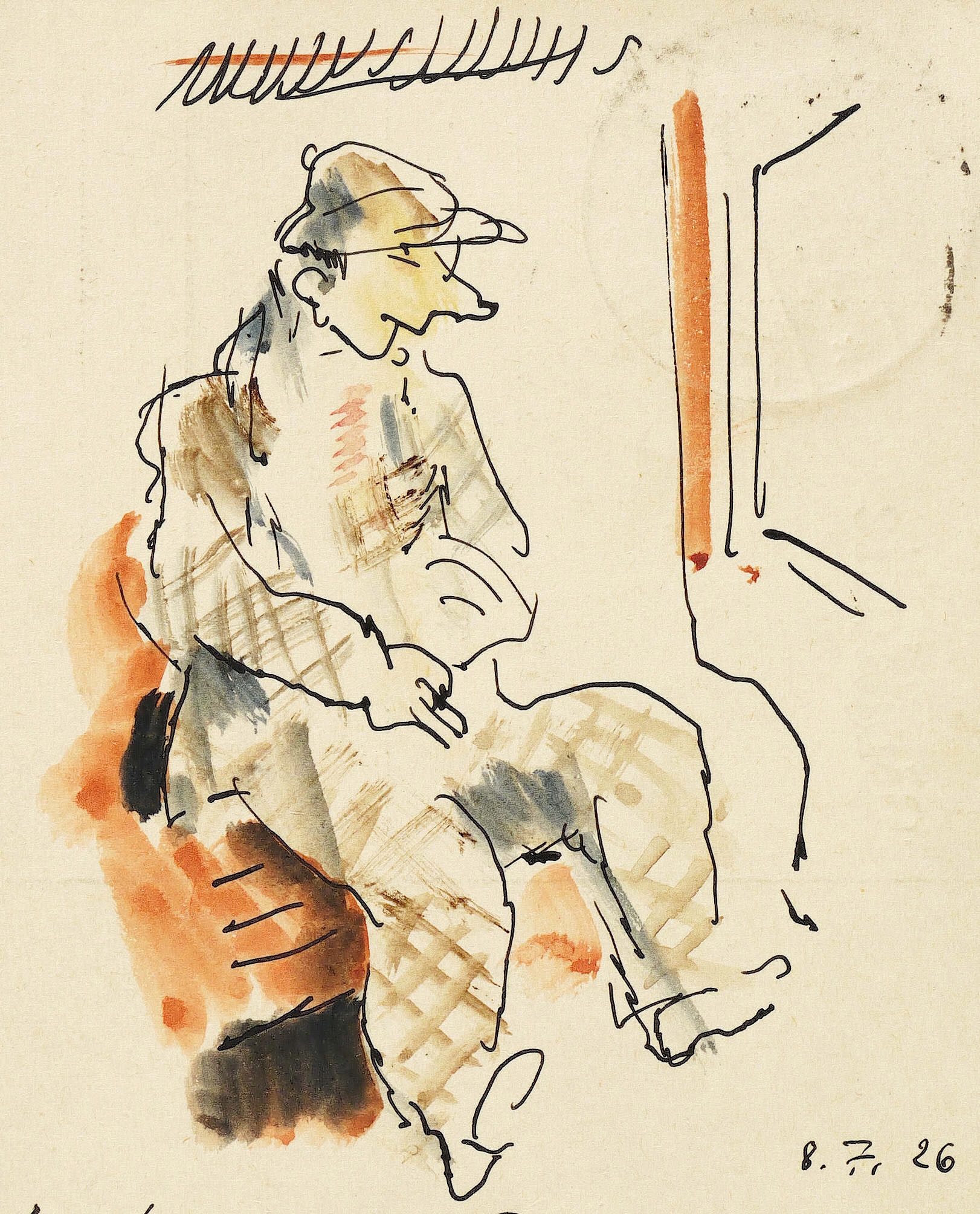 Max Schwimmer – „Reisender im Zug“