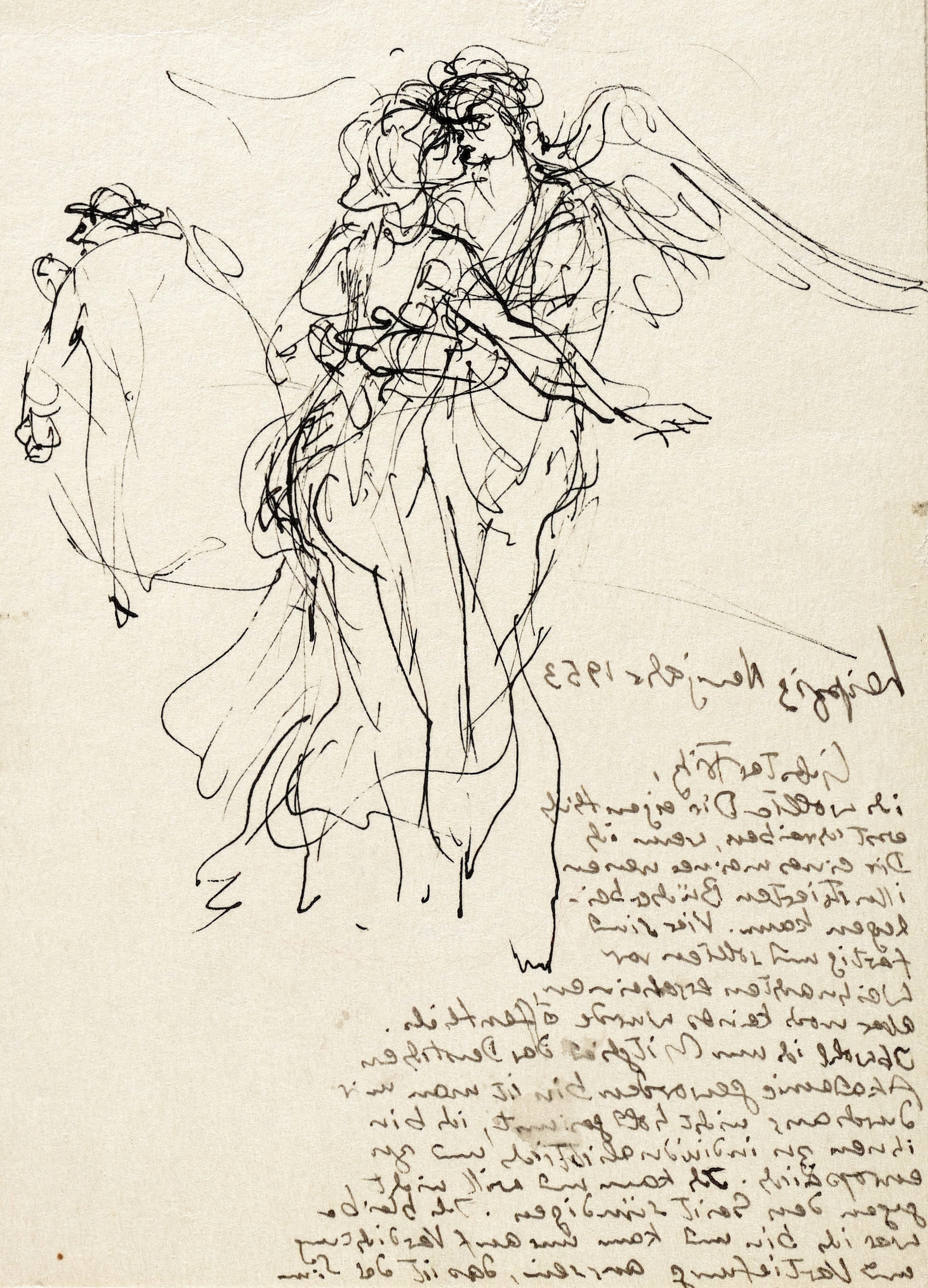 Max Schwimmer – „Engel, ein Mädchen küssend“