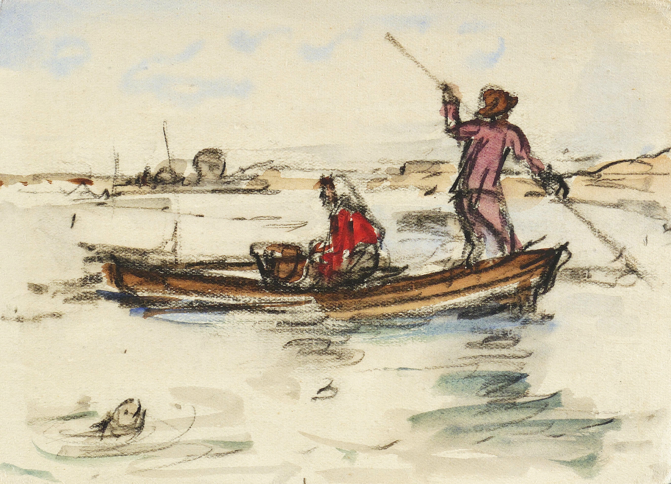 Max Schwimmer – „Fischerpaar im Boot“