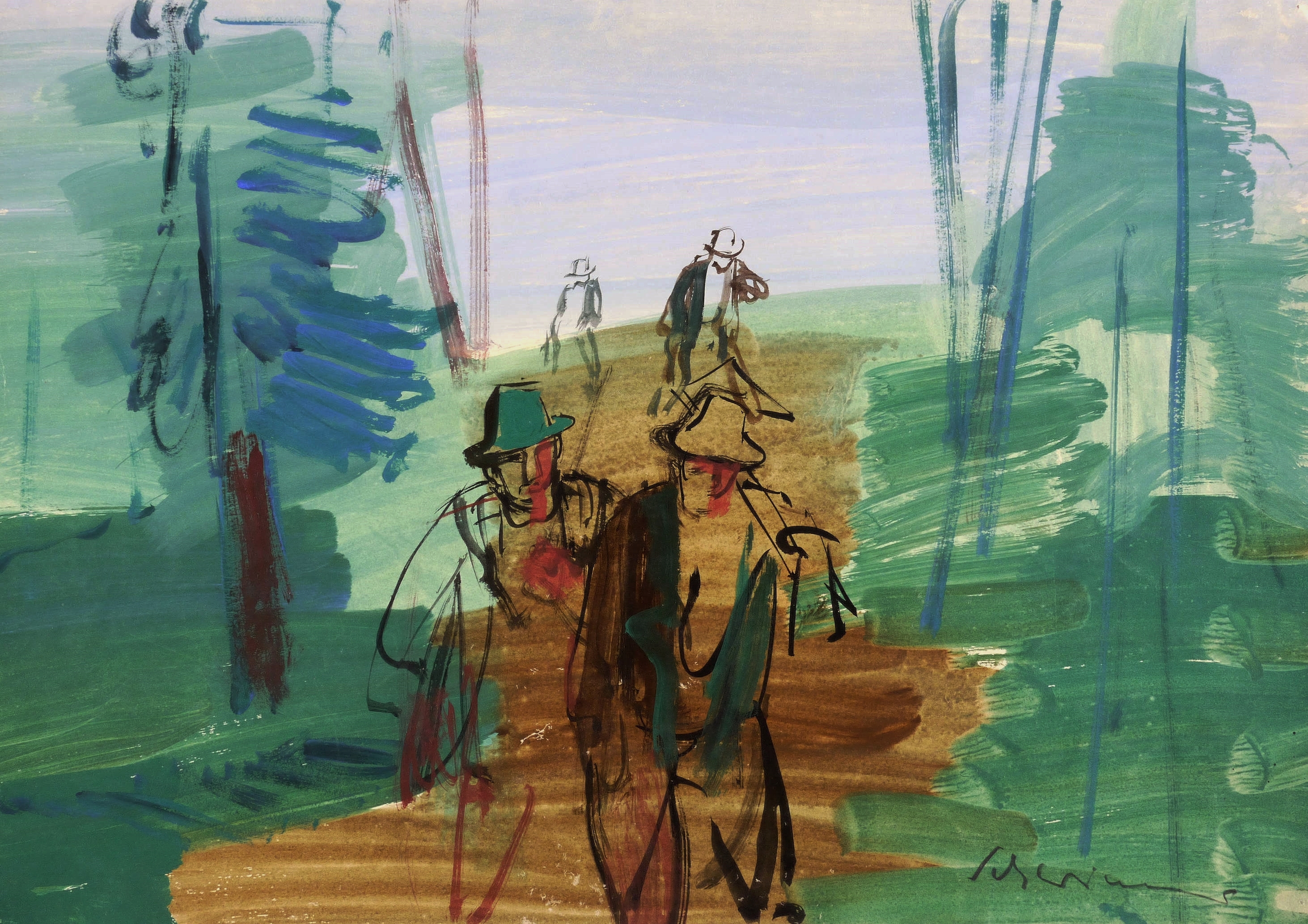 Max Schwimmer, Waldarbeiter, 1948-1950