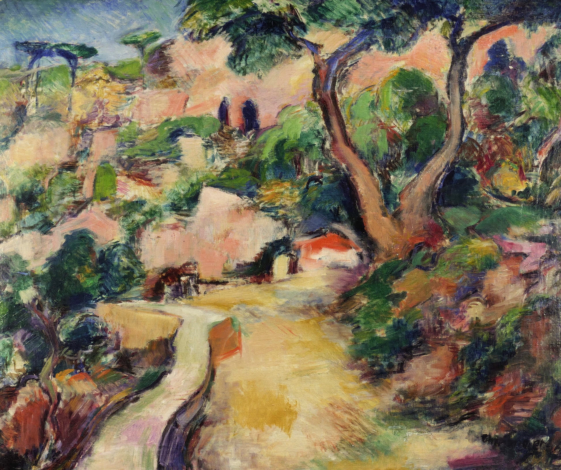 Max Schwimmer – „Bergstraße auf Ischia“