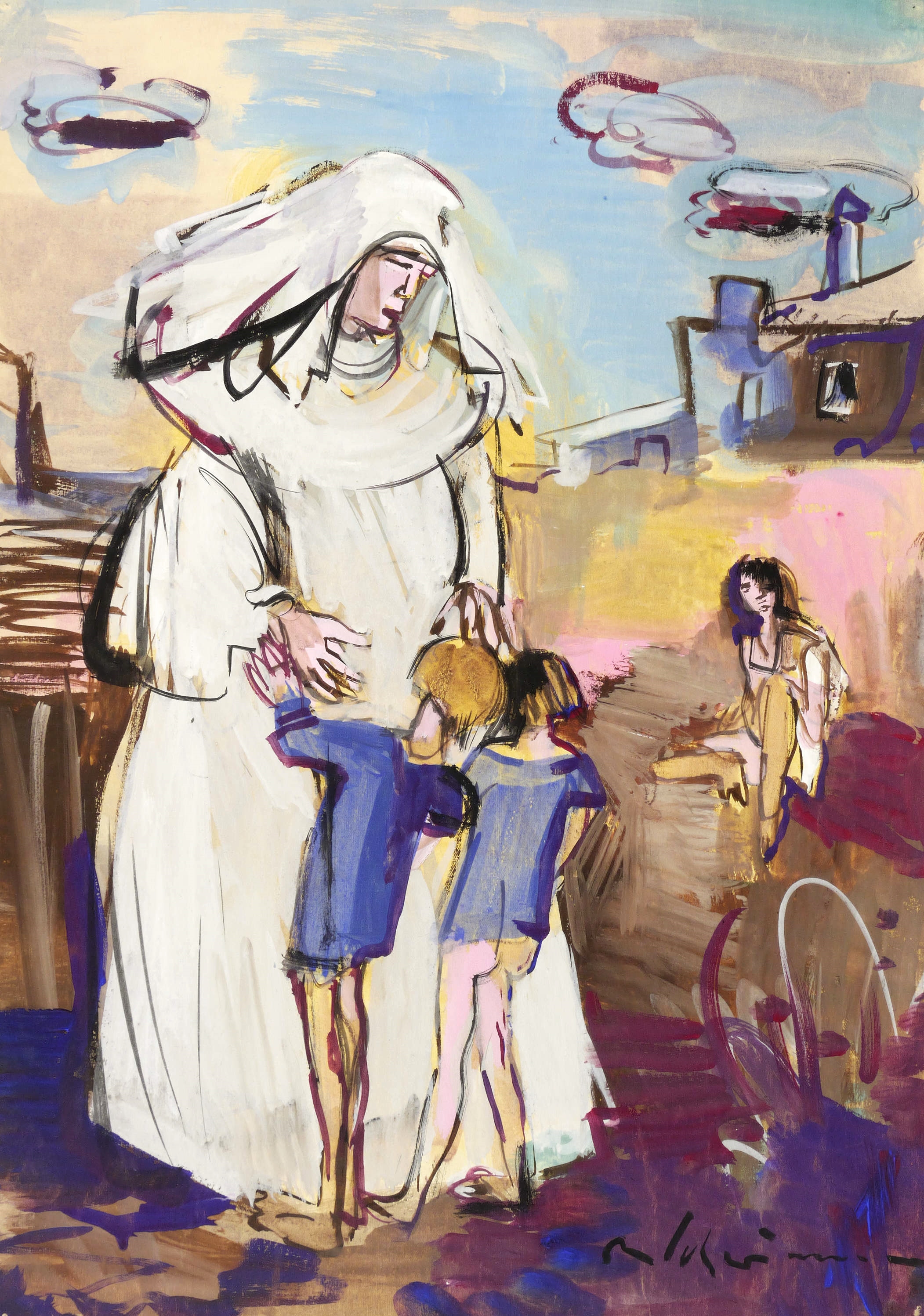 Max Schwimmer – „Nonne mit Kindern“