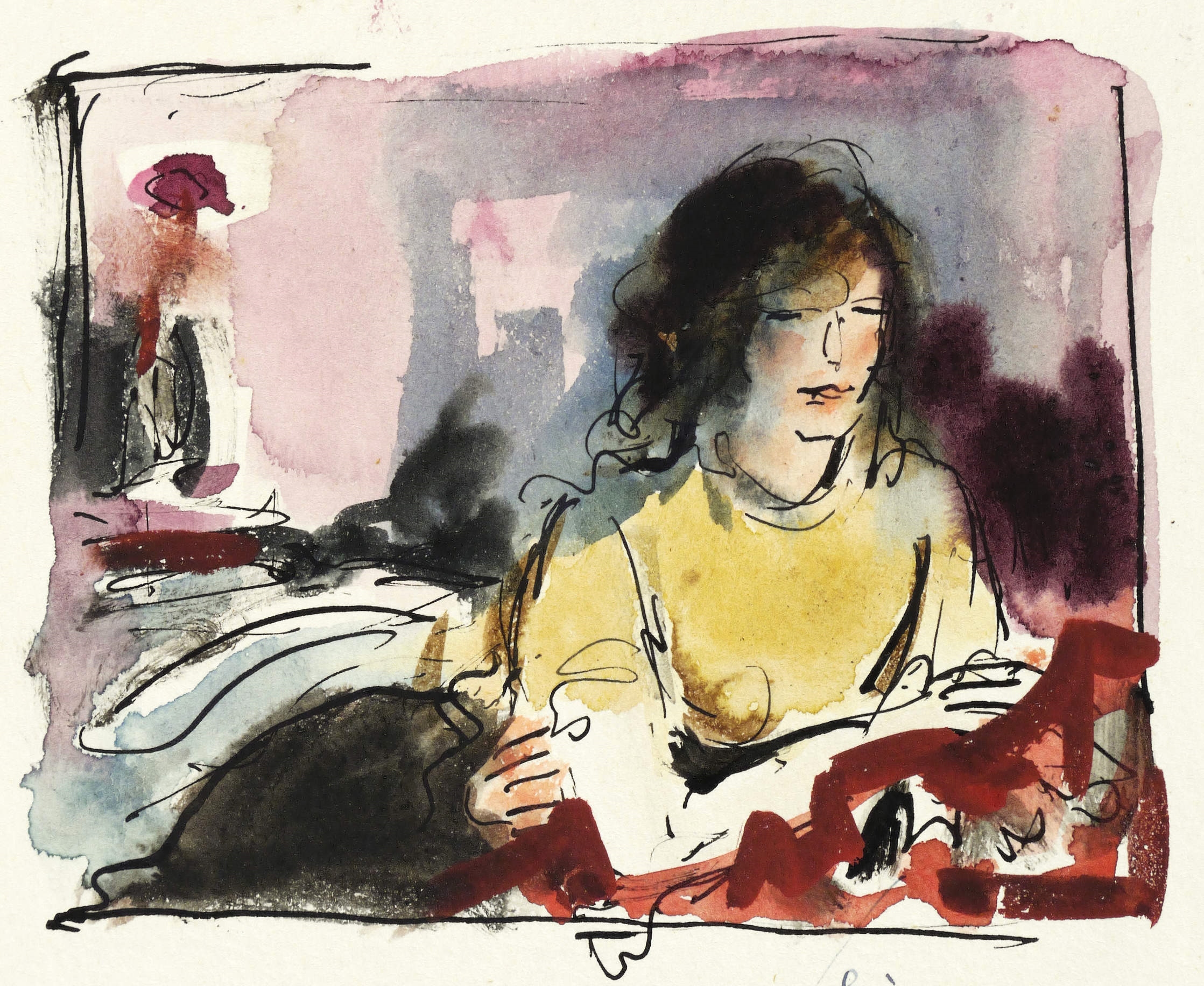 Max Schwimmer – „Ilske in gelbem Pullover“