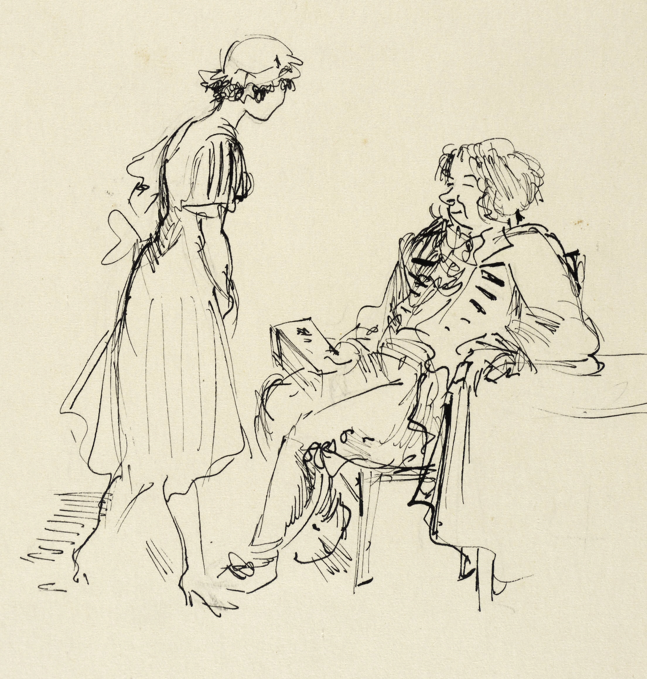 Max Schwimmer – „Adliger und Dienstmädchen (Moliere-Szene)“