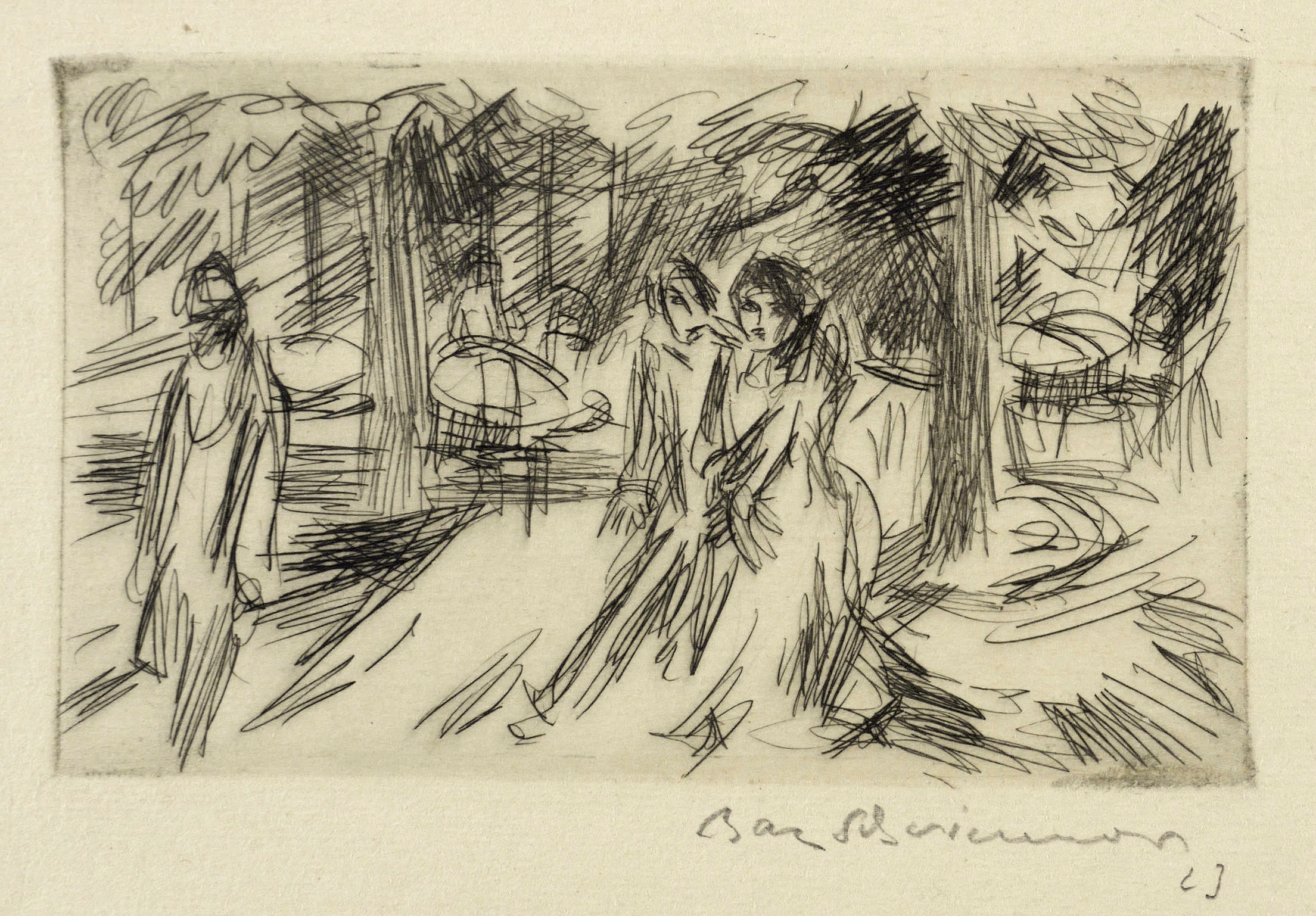 Max Schwimmer – „Spaziergänger im Park“