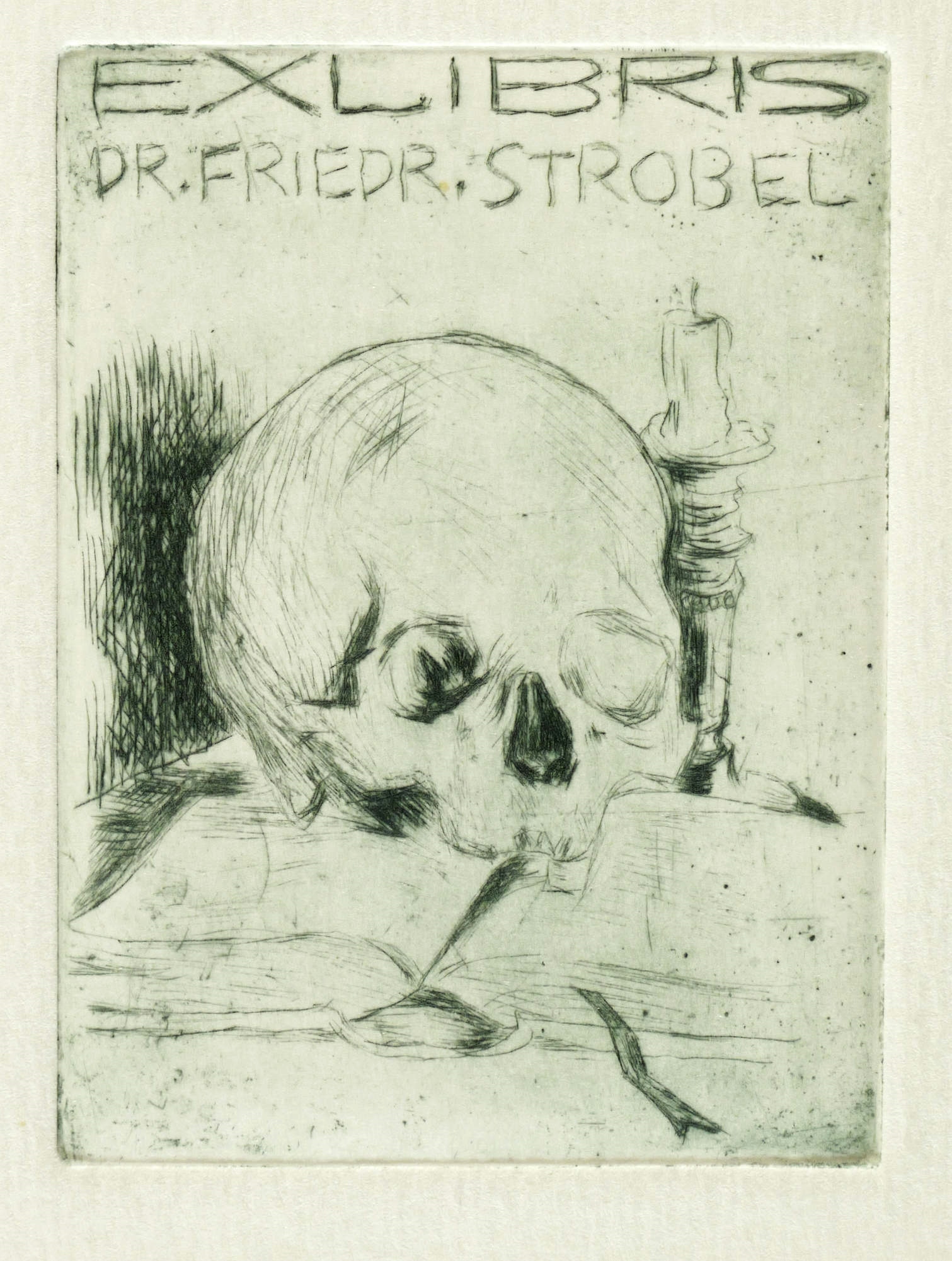 Exlibris Dr. Friedrich Strobel