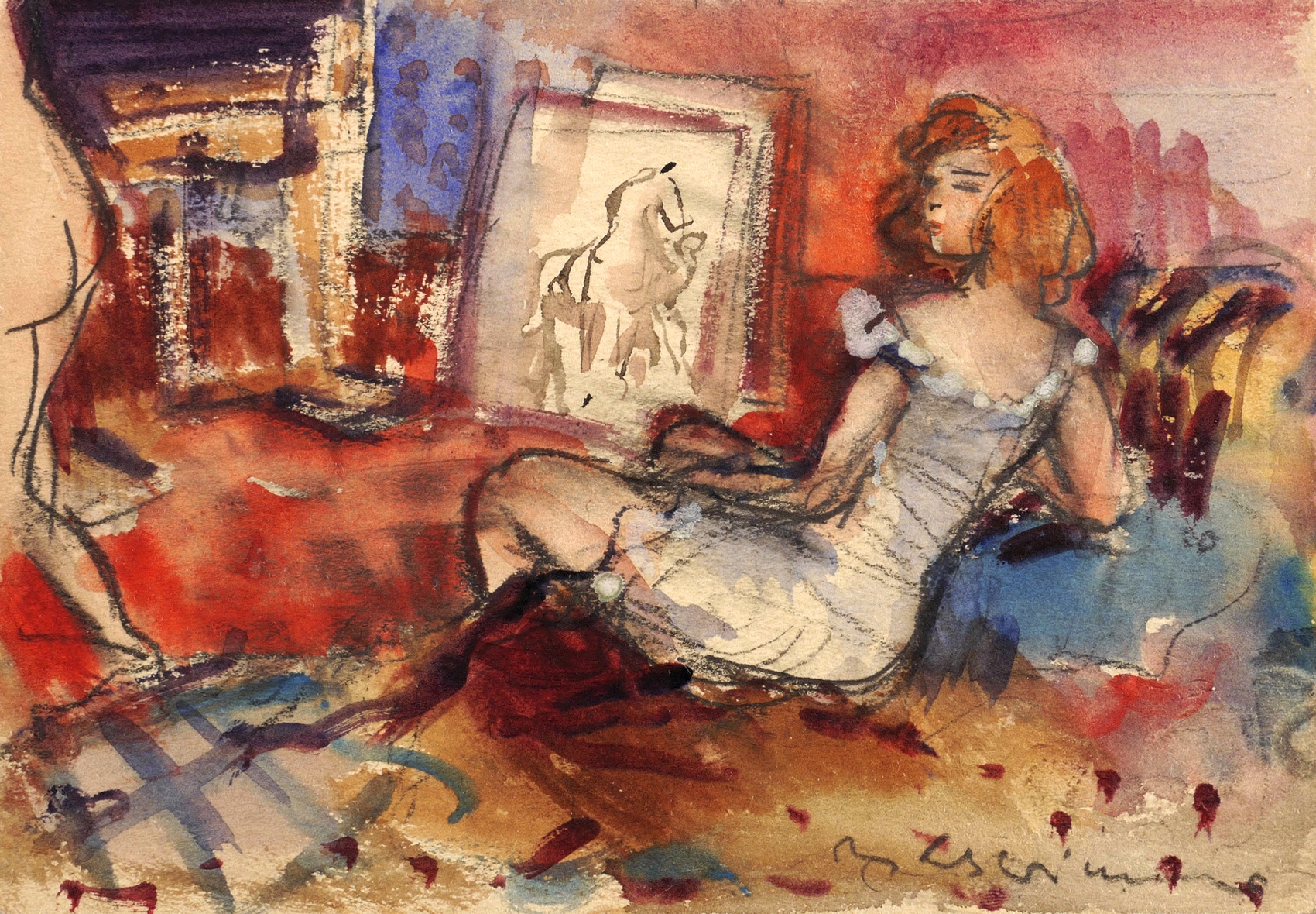 Max Schwimmer – „Modell im Atelier“