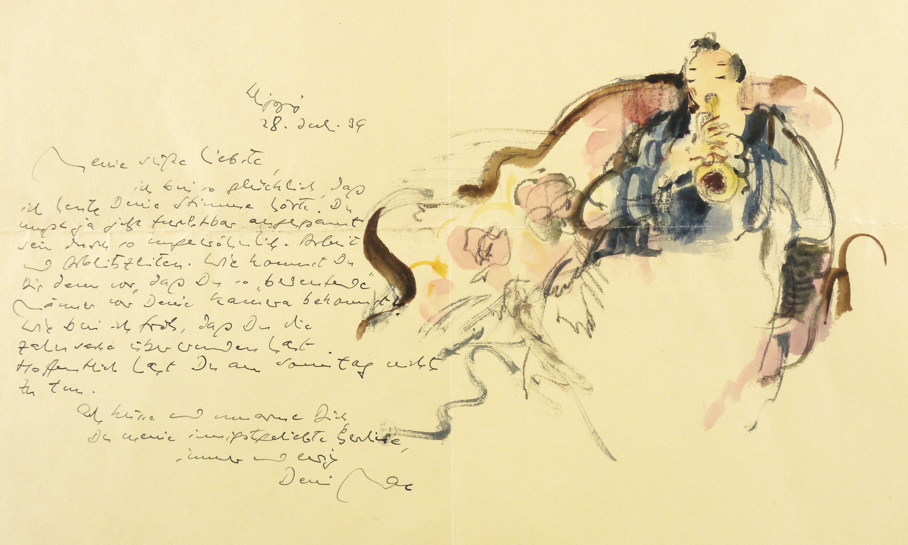 Trompeter auf der Chaiselongue