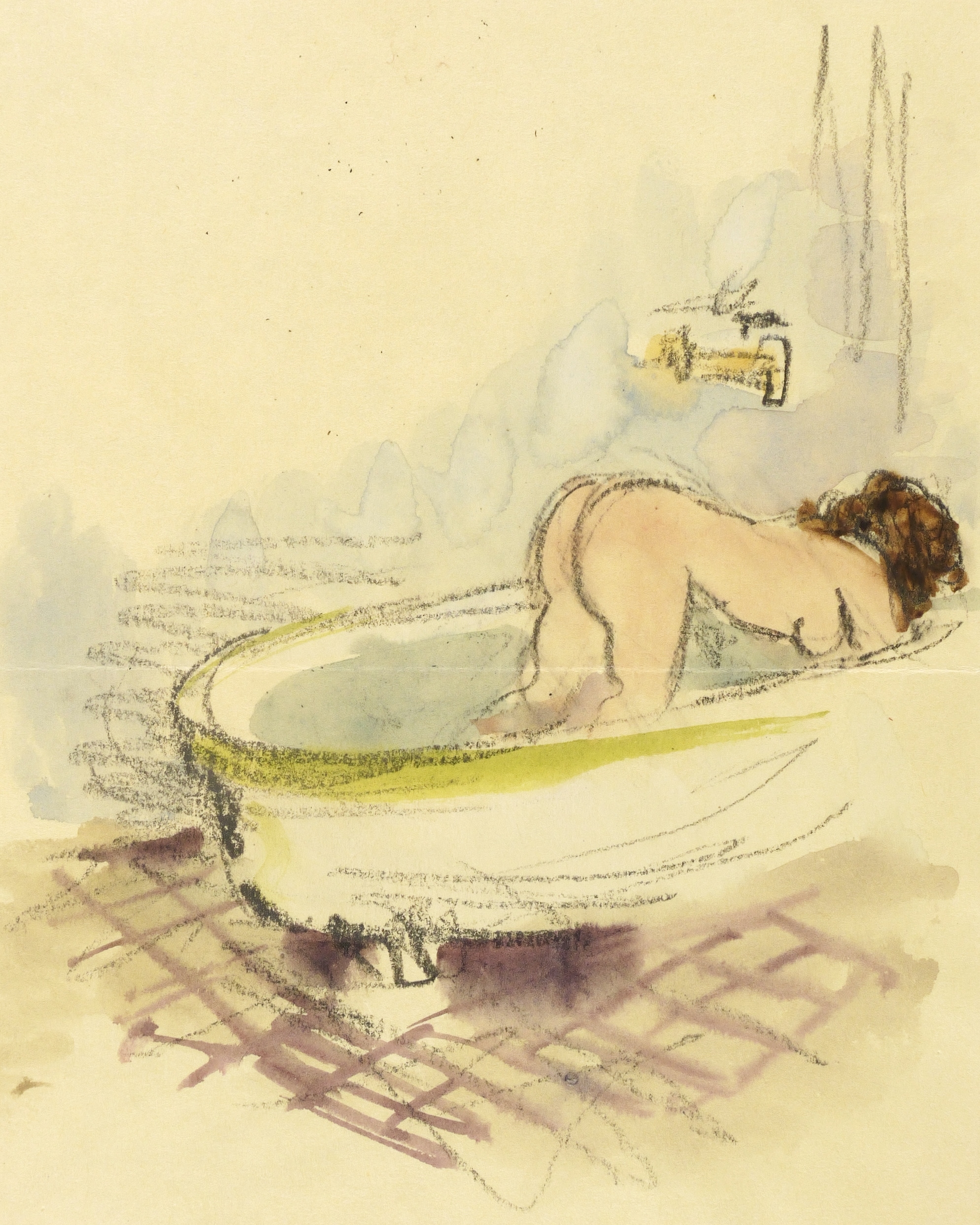 Akt in der Badewanne