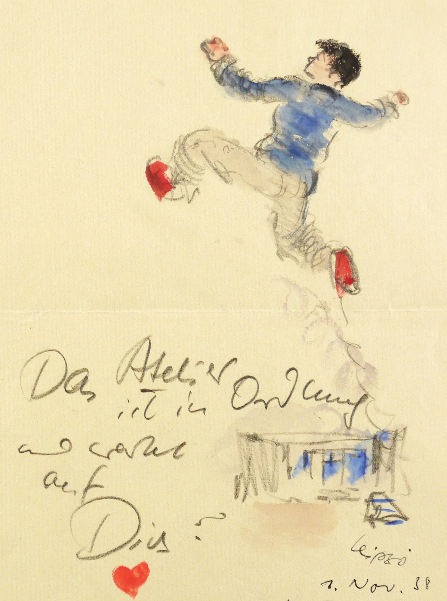 Das Atelier ist in Ordnung