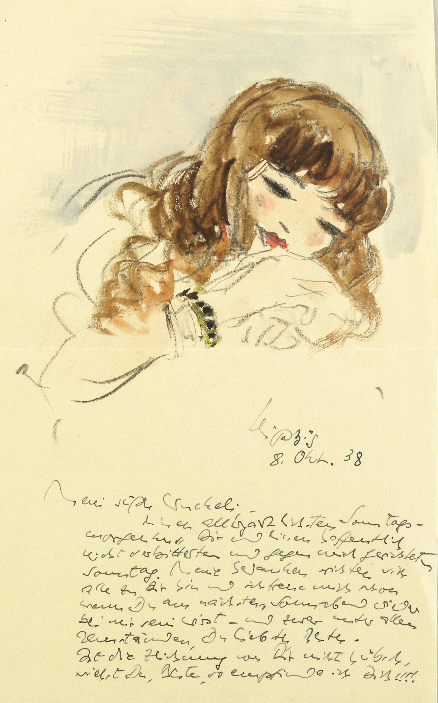 Sinnendes Mädchen (Gerdine)