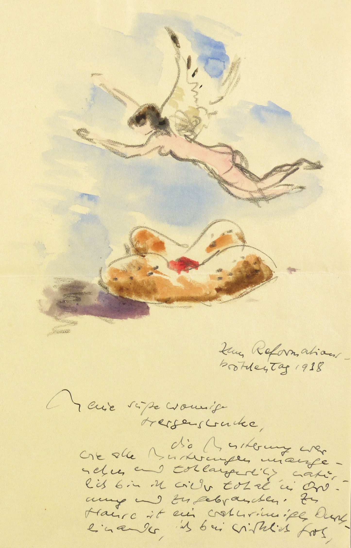 Reformationsbrötchen mit Engel