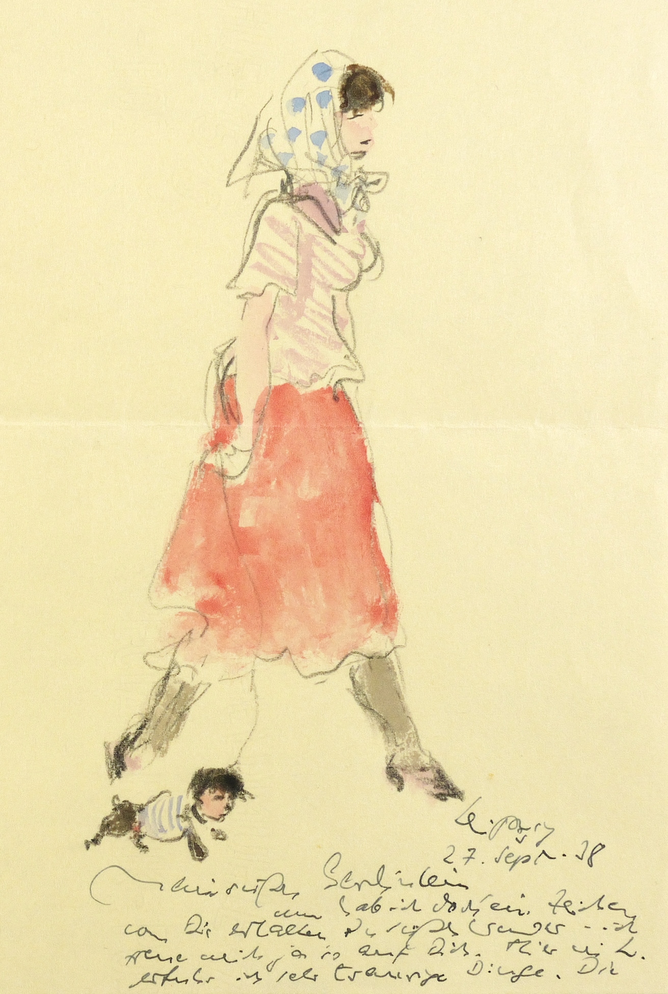 Gerdine mit Hündchen-Mann