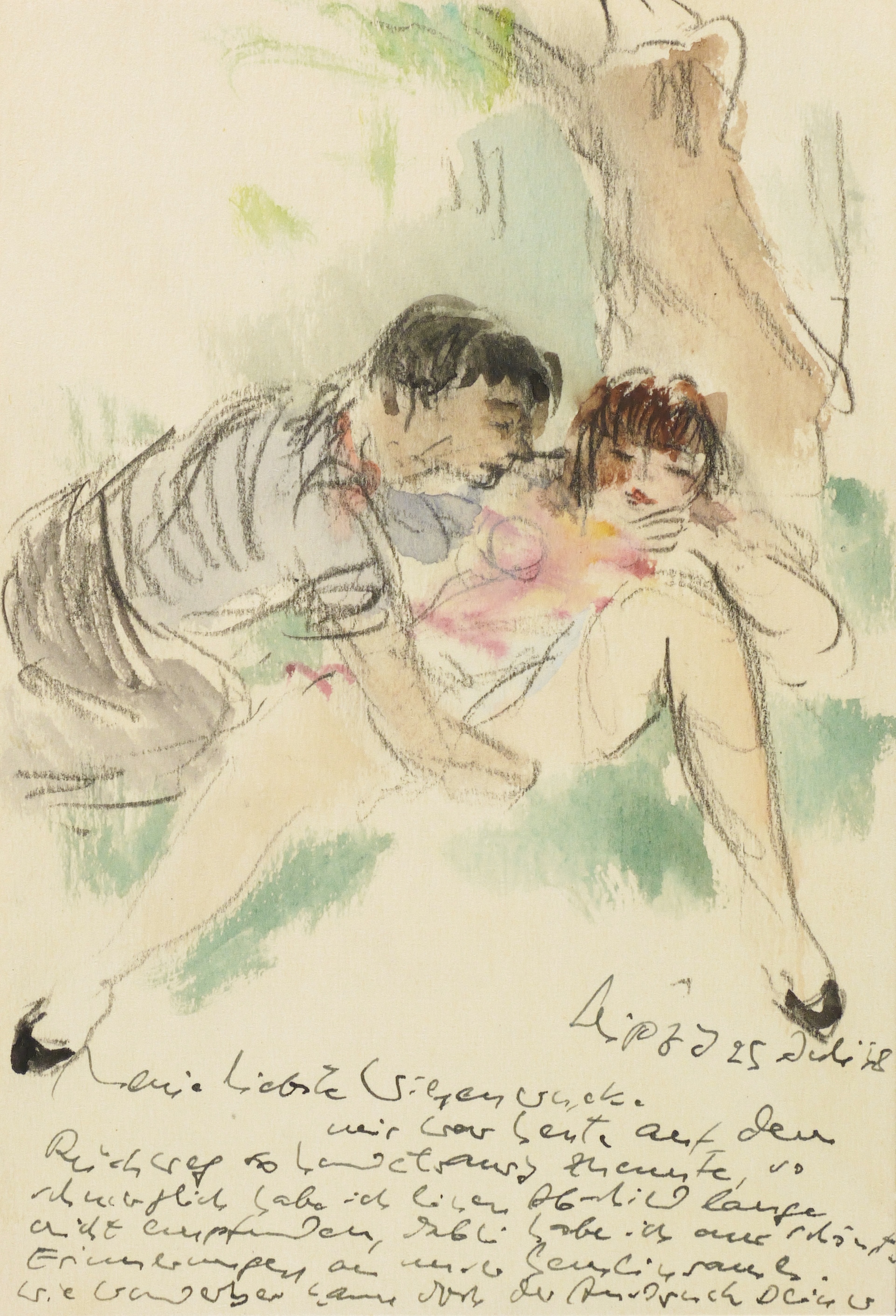 Liebespaar unterm Baum