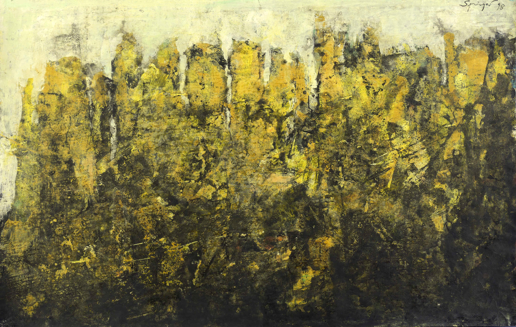 Reinhard Springer, Felslandschaft 10 (Sächsische Schweiz), 1998