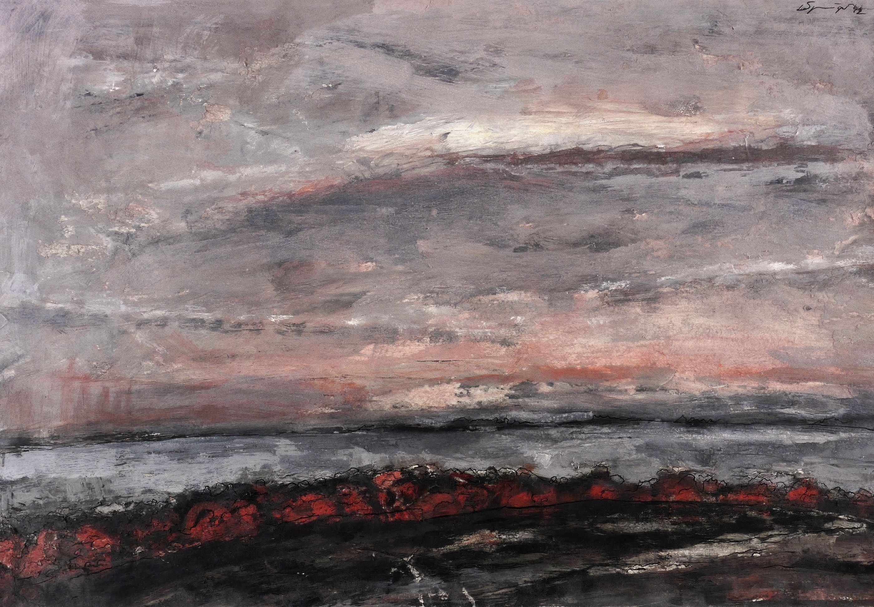 Reinhard Springer, Herbstliche Rügenlandschaft, 1992