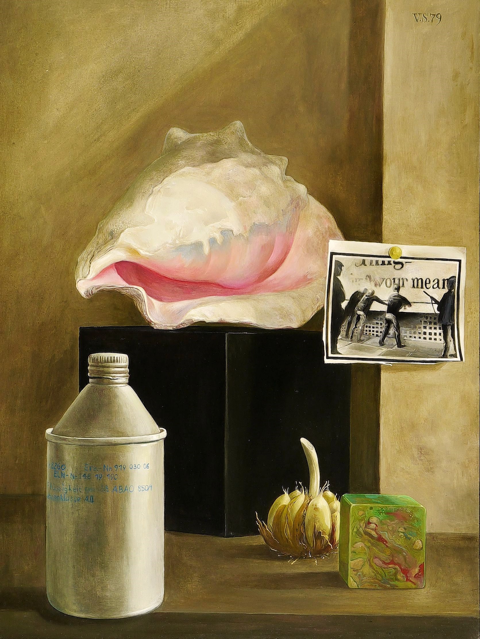 Volker Stelzmann – „Stilleben mit Blechflasche“