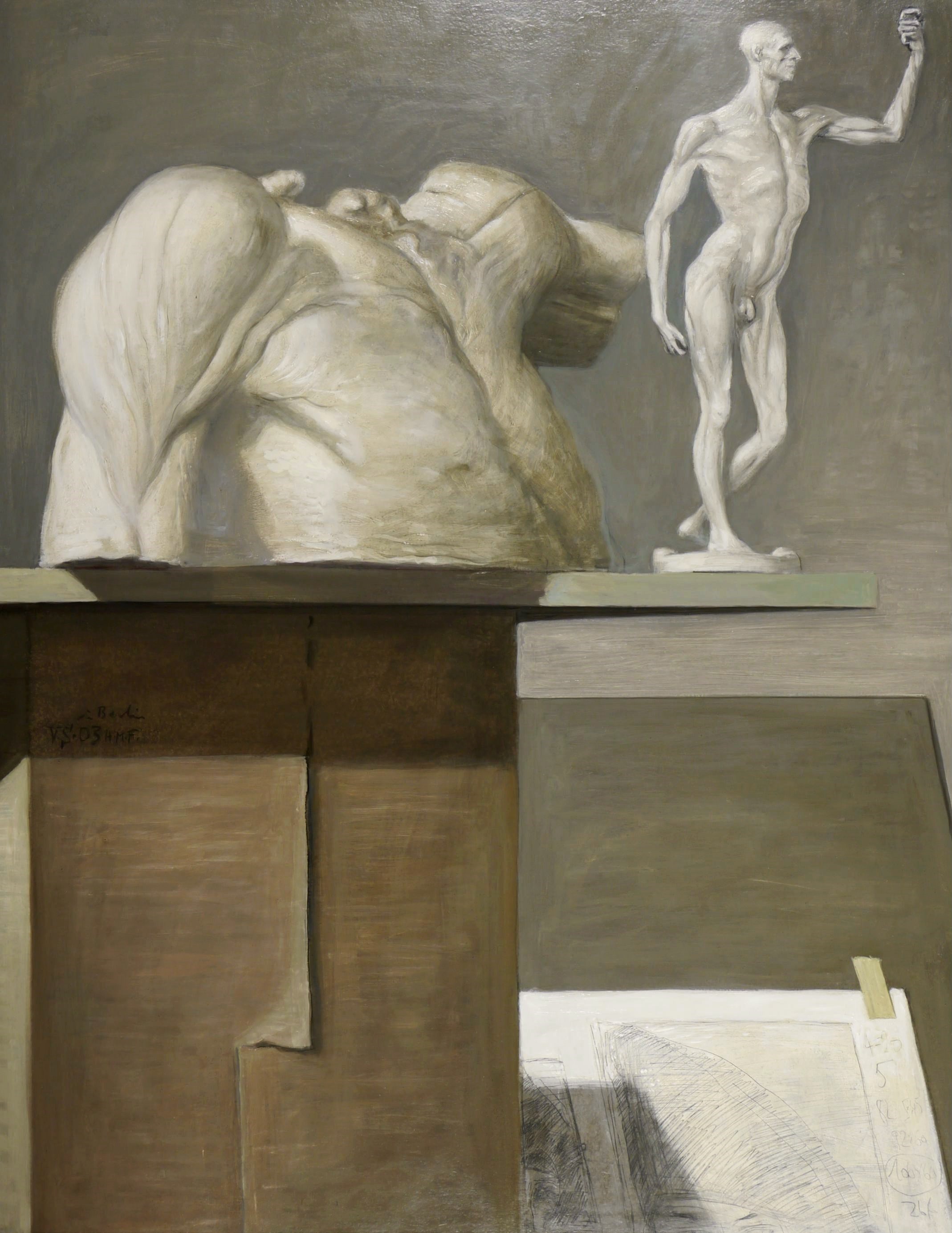 Volker Stelzmann – „Stilleben mit Schultern und Muskelmann“