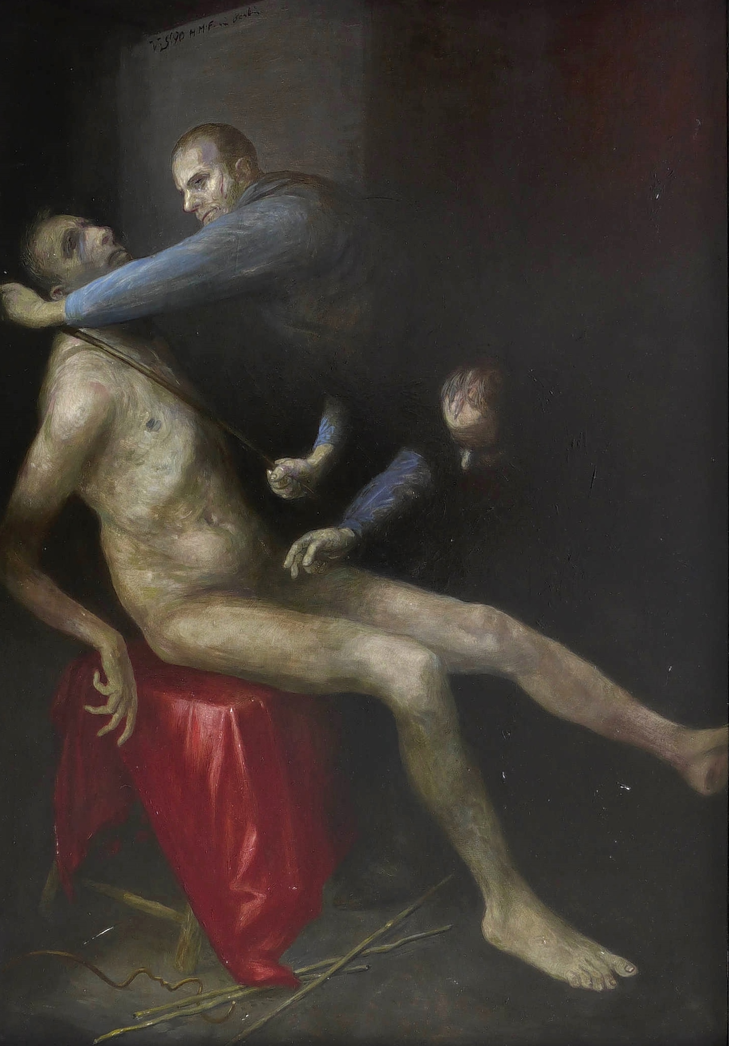 Volker Stelzmann, Geißelung, 1990