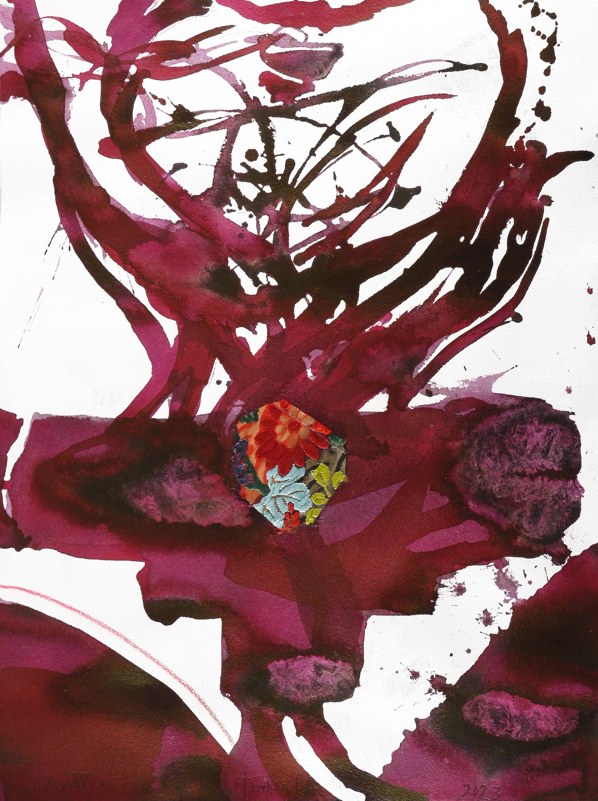 Rote Collage (17.VI.2023)