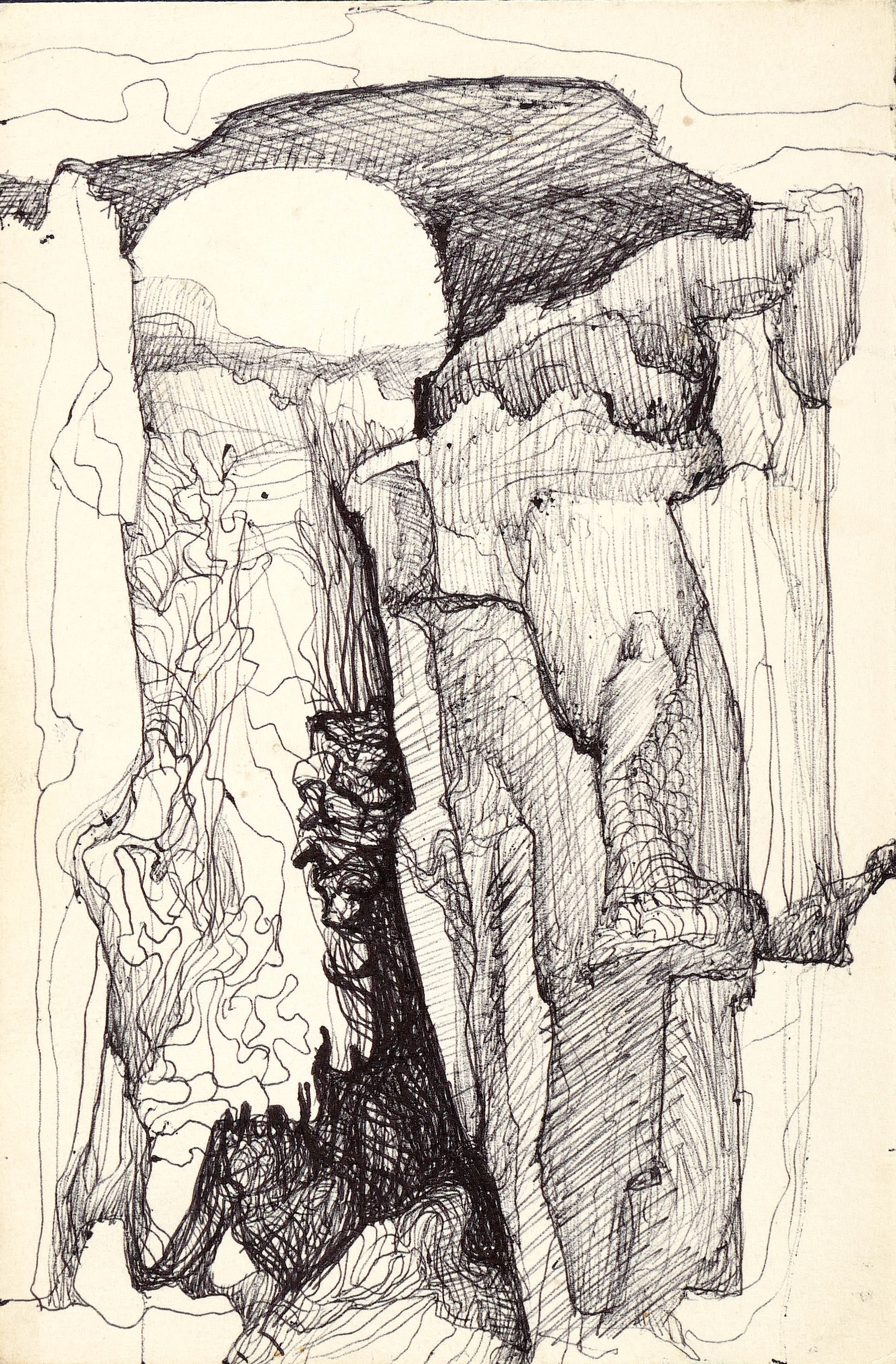 Peter Sylvester – „Sonne hinter Felsformation“