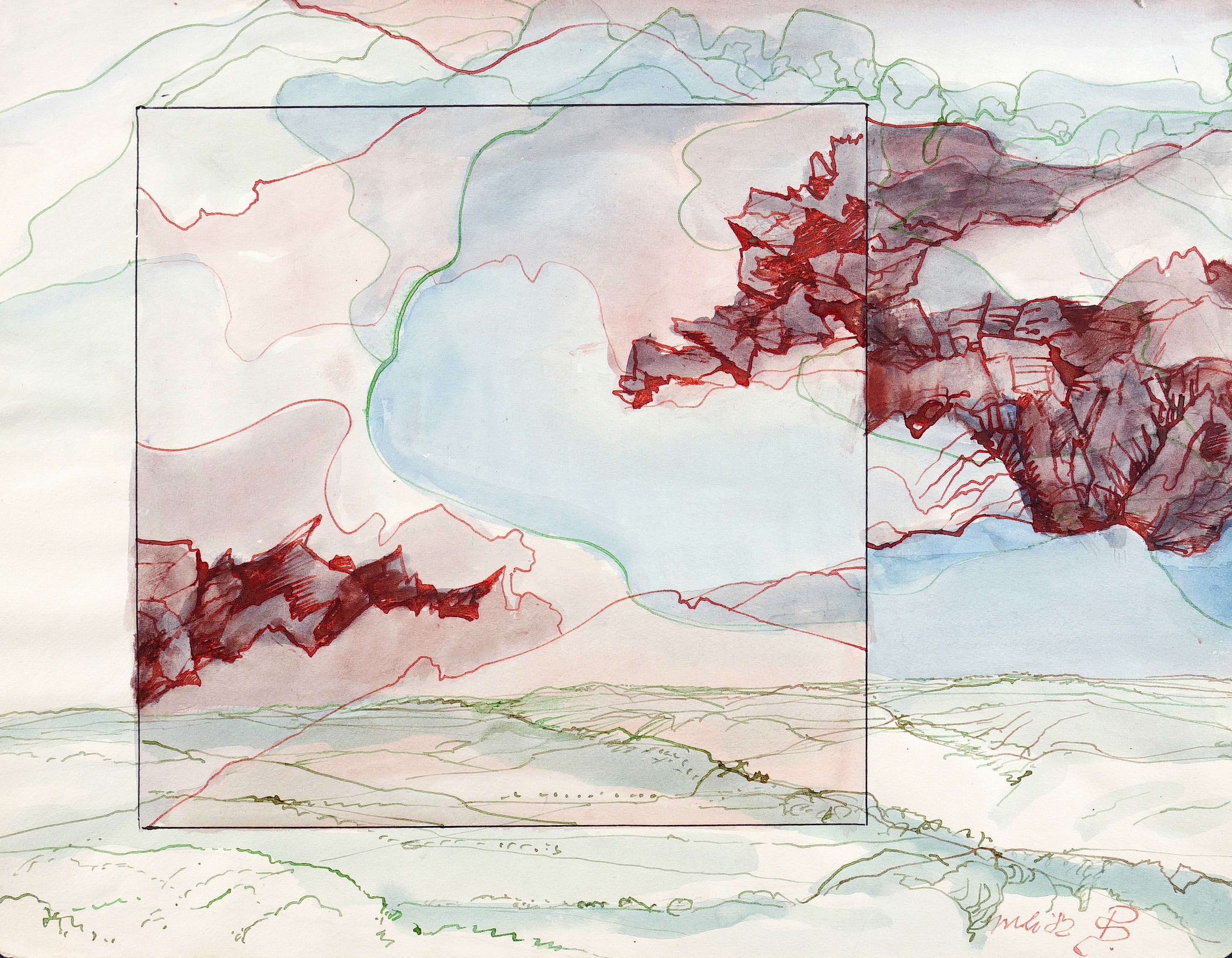 Peter Sylvester – „Skizze zu Hiddensee“