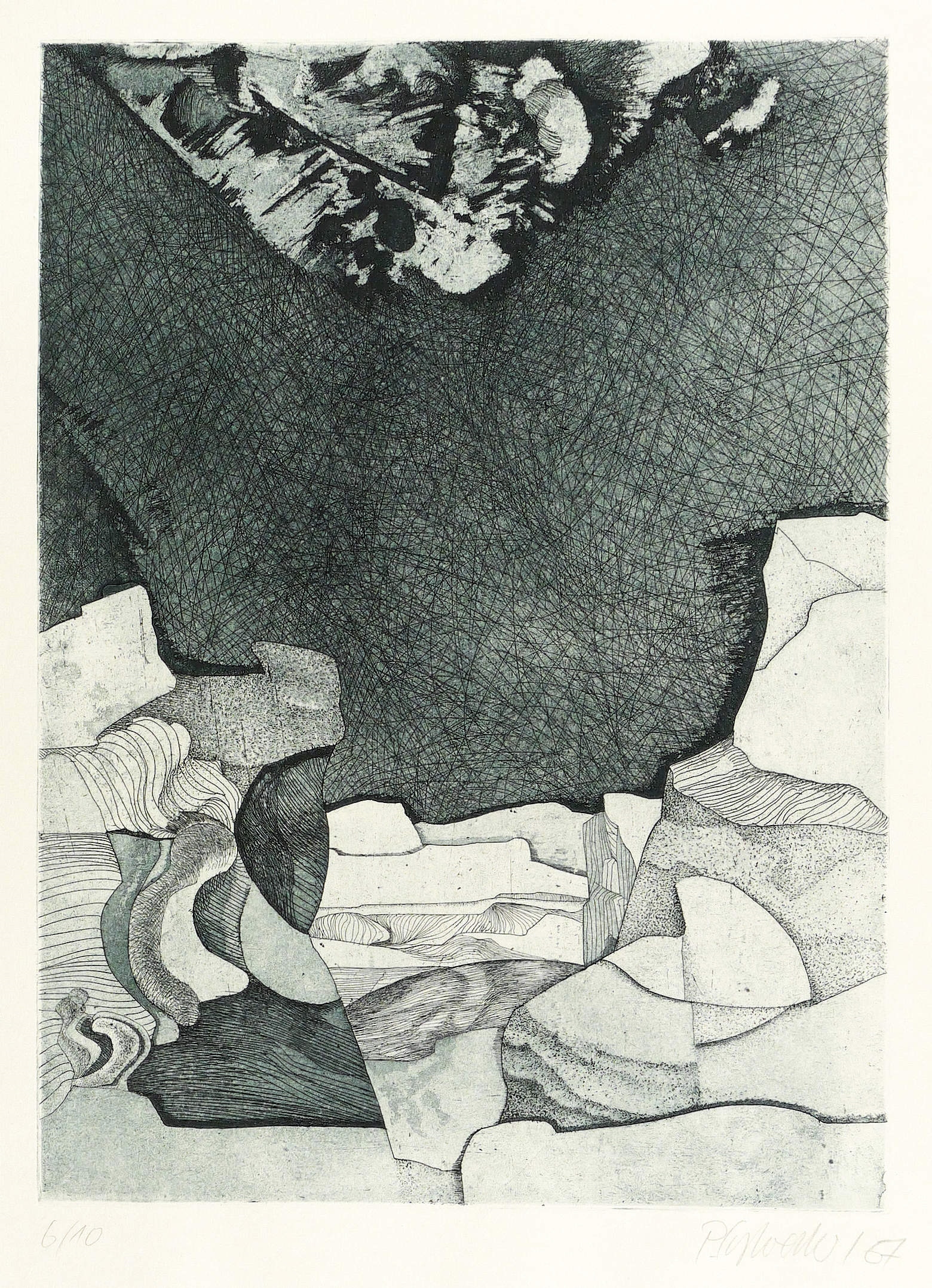 Peter Sylvester – „Landschaft mit Wolkenteil“