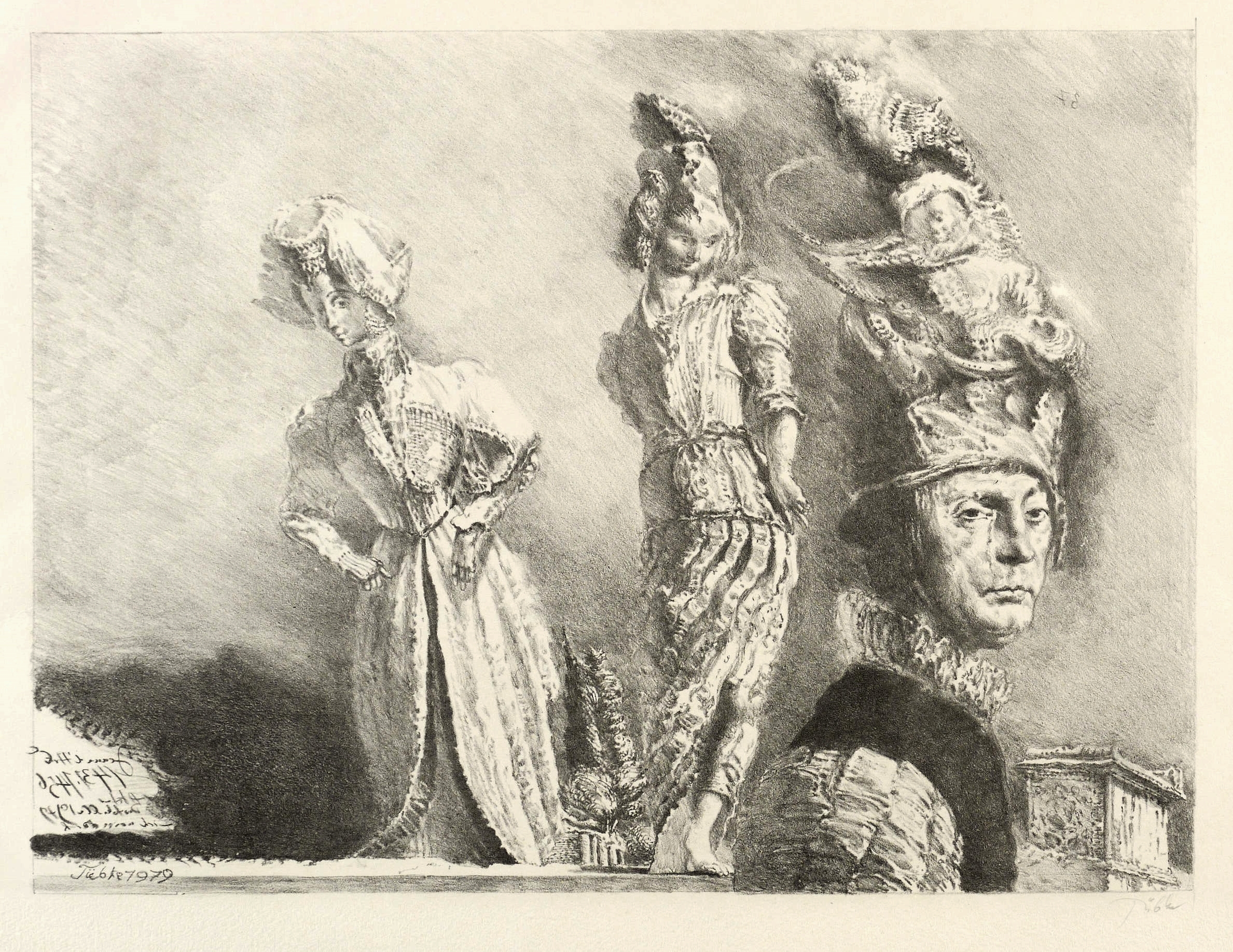 Werner Tübke – „Happening in Pompeji IV“