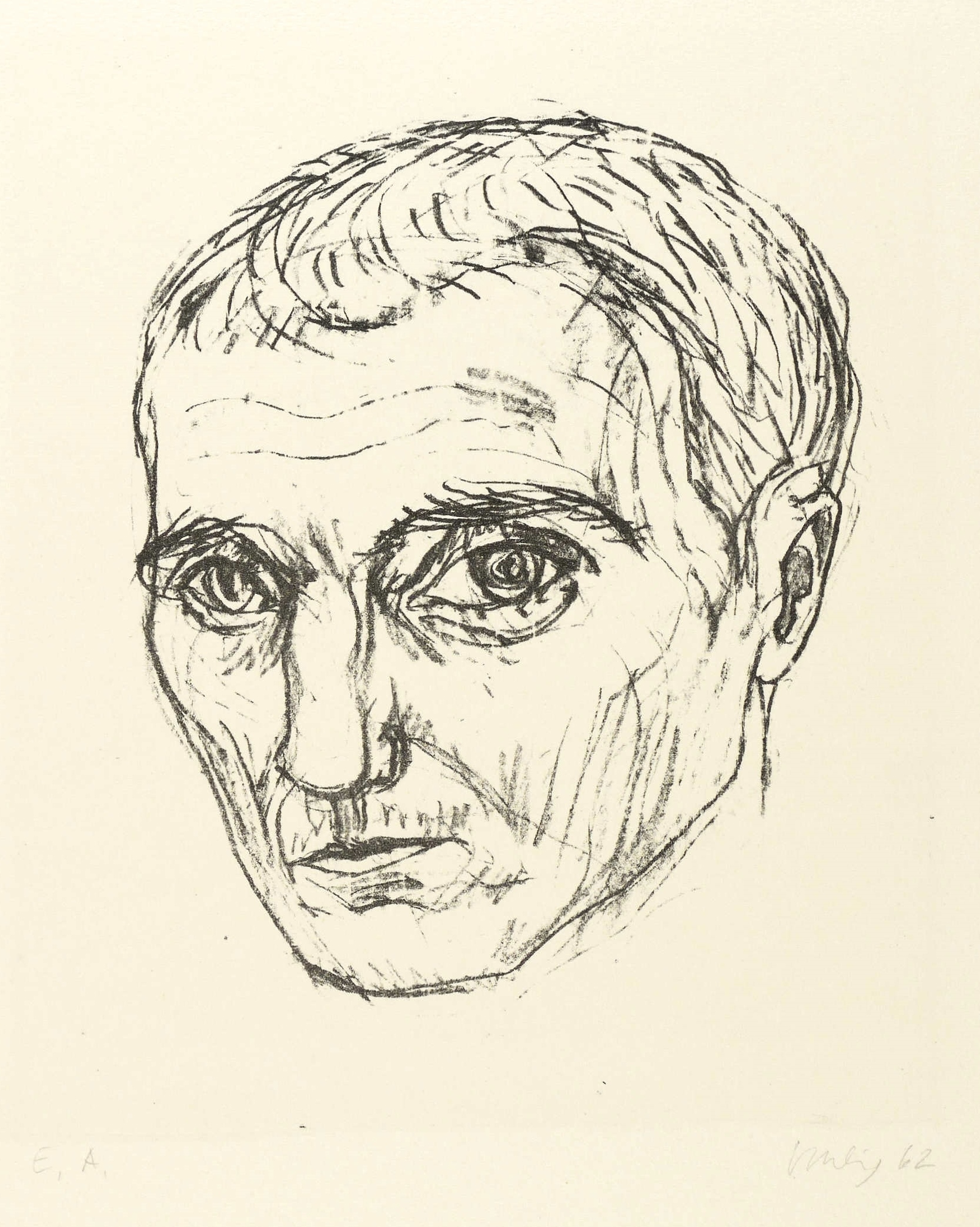 Männerkopf K. (Fotograf Kraushaar)