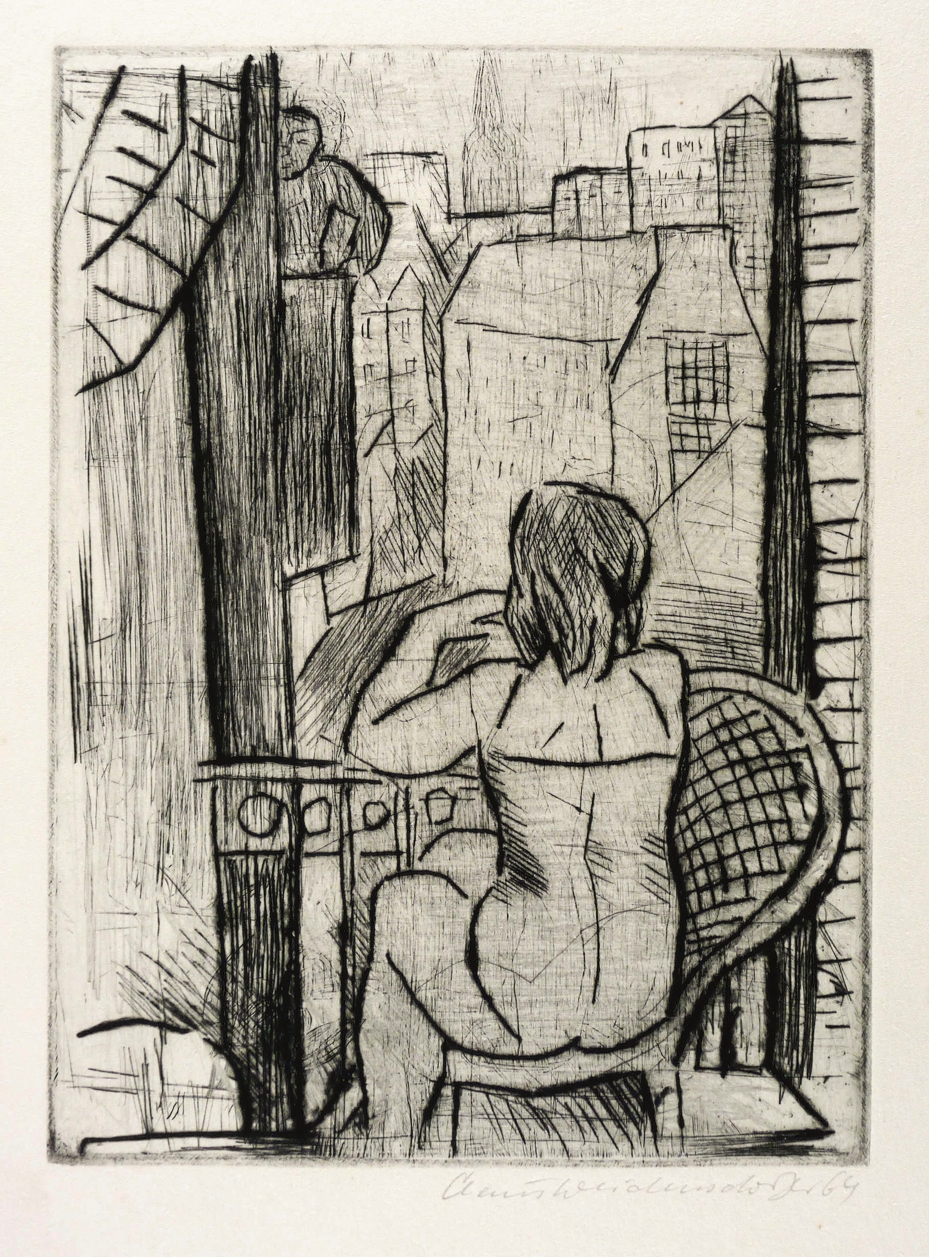 Frau am Fenster Frau am Fenster