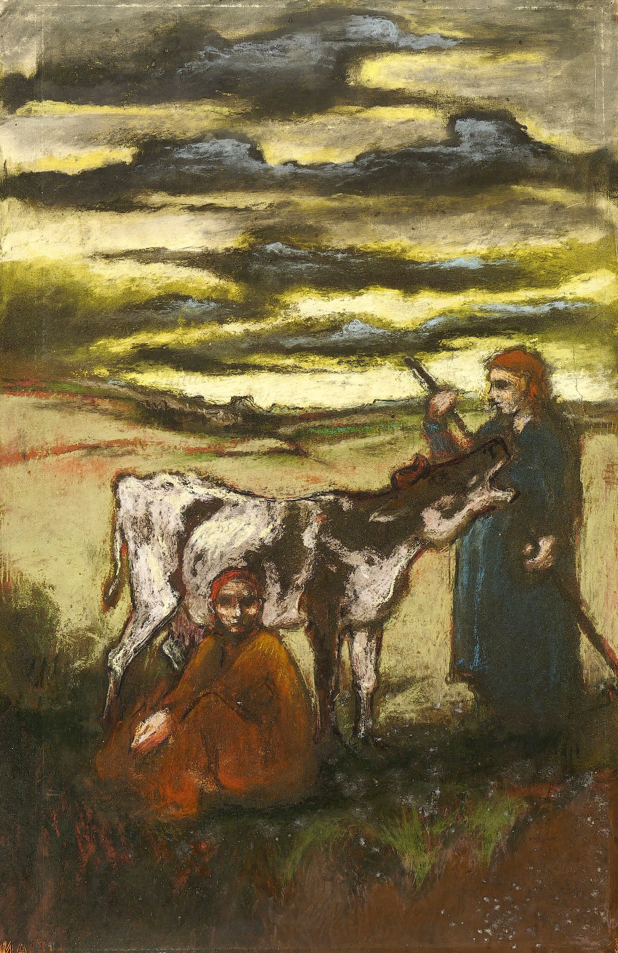 Reinhold Langner – „Frauen mit Kuh“