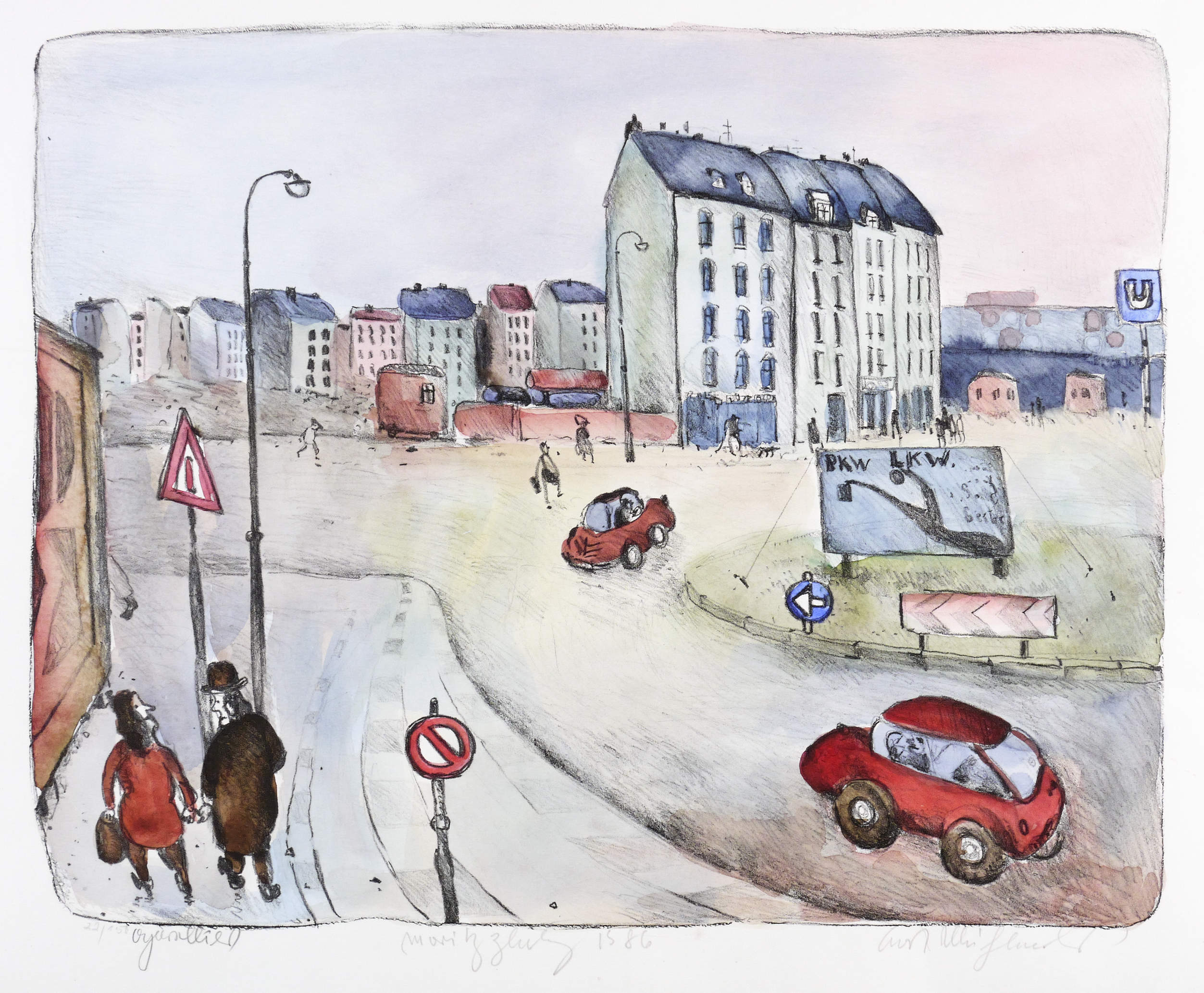 Kurt Mühlenhaupt, Moritzplatz (Berlin Kreuzberg), 1986