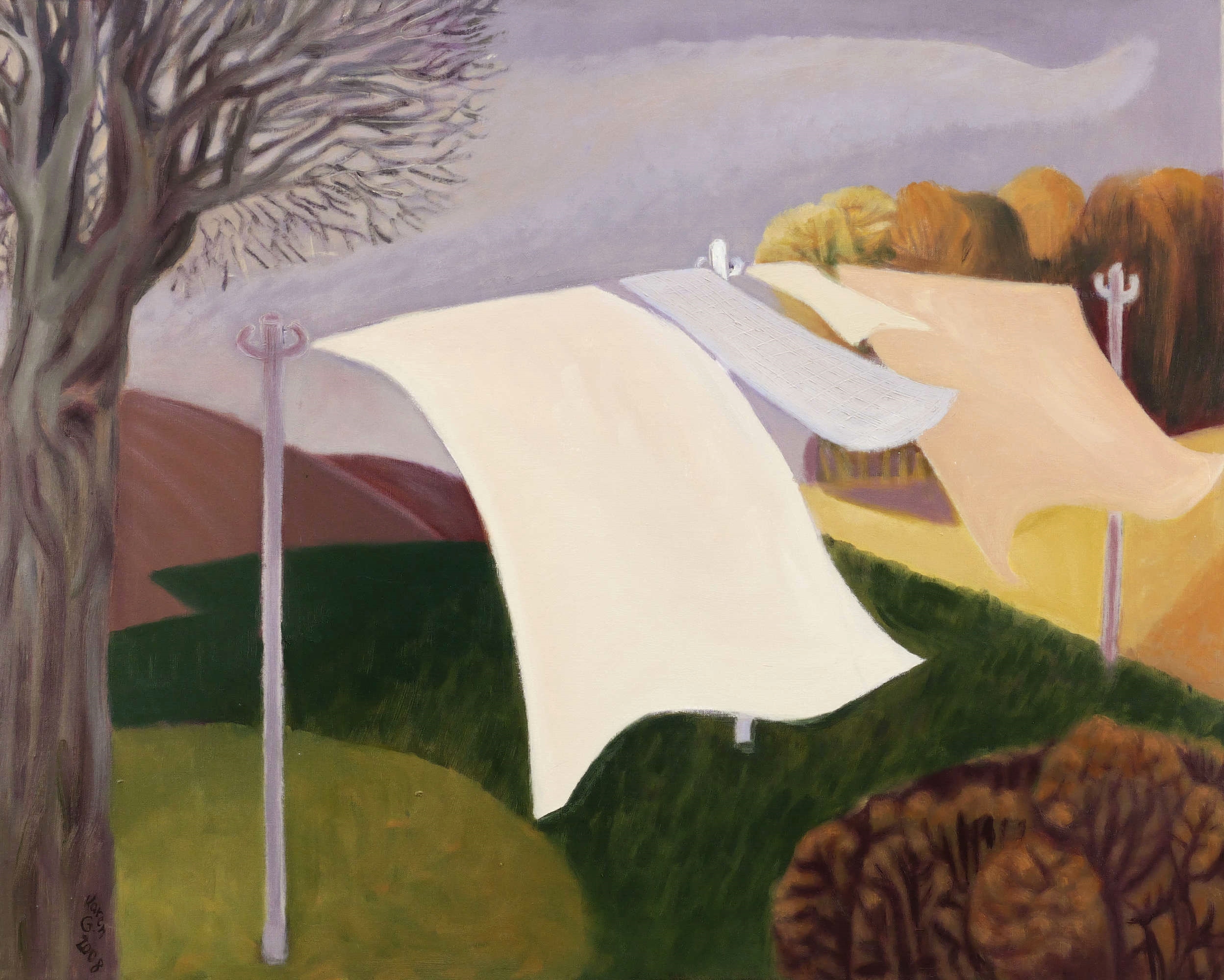 Wäsche im Herbstwind