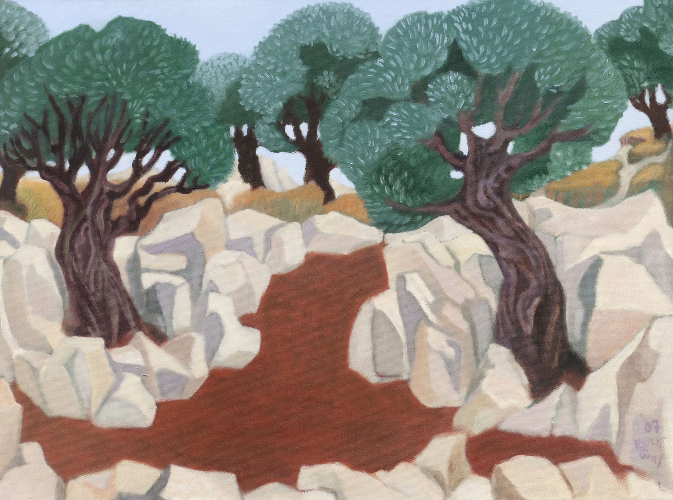 Karen Graf – „Felsiger Olivenhain“