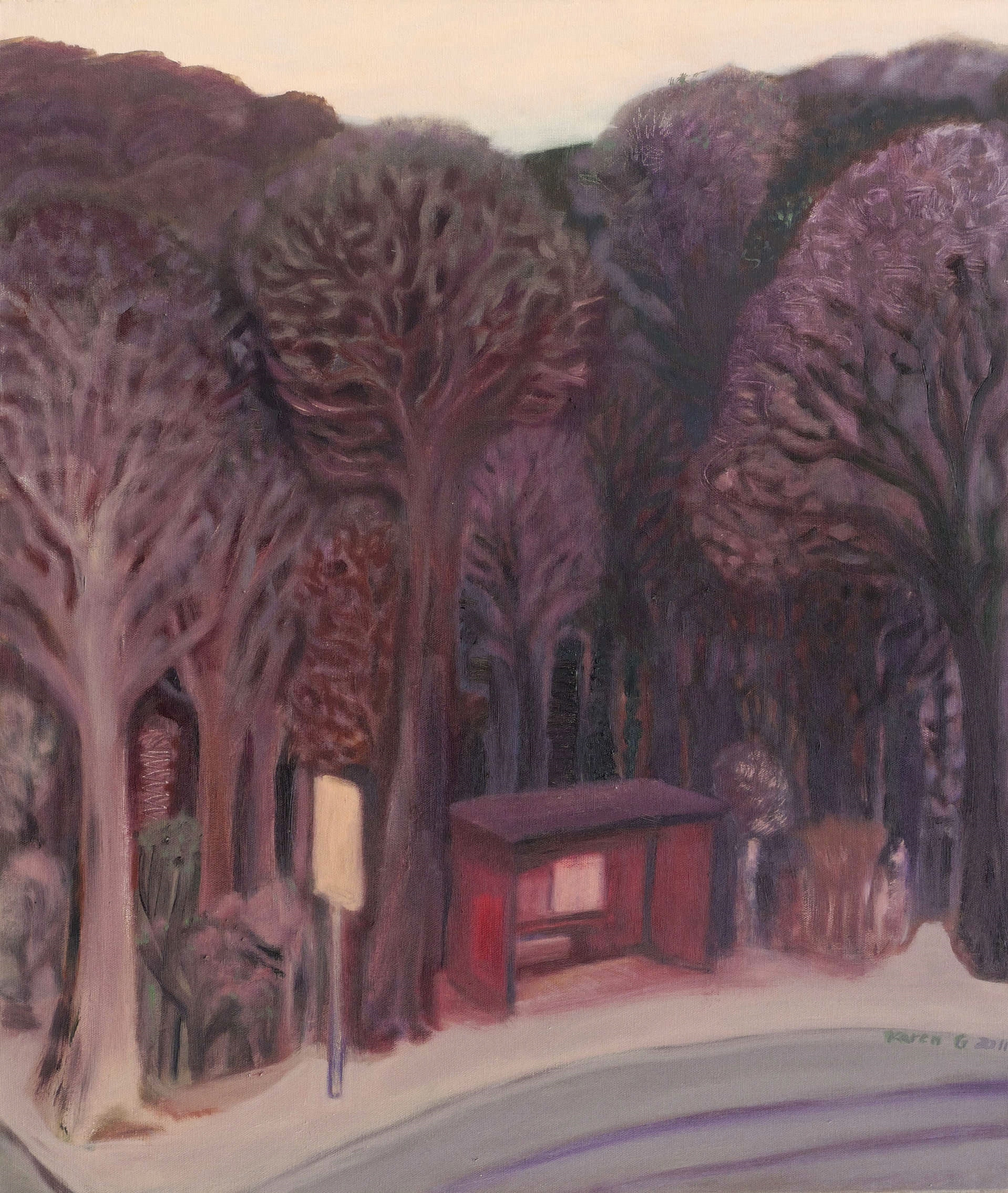 Karen Graf – „Haltestelle am Abend“