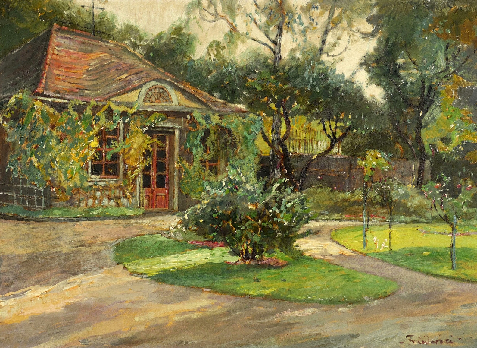 Hof mit Gartenhaus in der Glasewaldtstraße (Dresden-Striesen) Hof mit Gartenhaus in der Glasewaldtstraße (Dresden-Striesen)