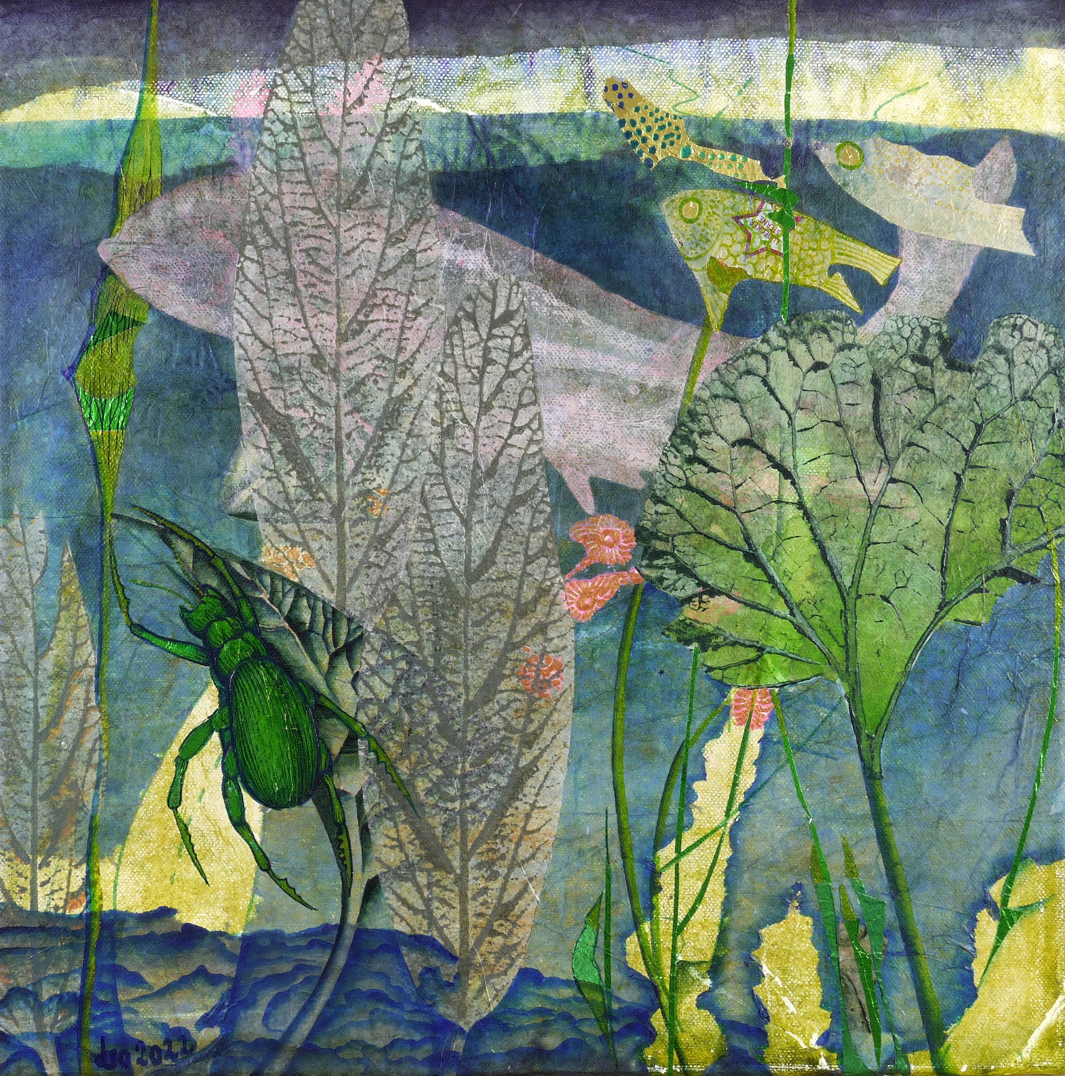 Leonore Adler, Der große Fisch im Hintergrund, 2022