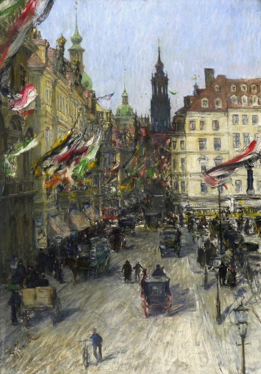 Blick vom Altmarkt zur Schlossstraße Blick vom Altmarkt zur Schlossstraße