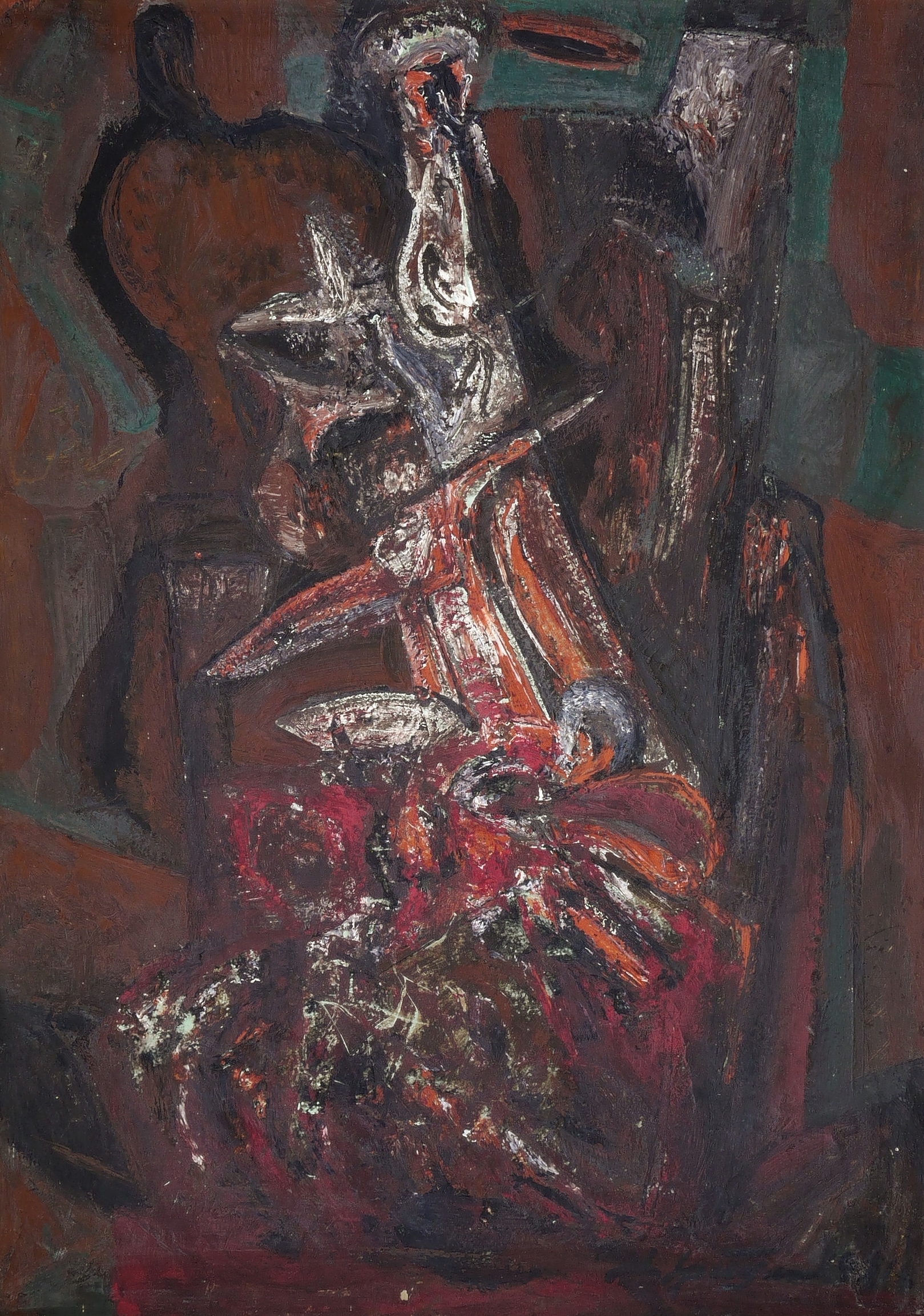 Nikolai Grizjuk, Ohne Titel (Sich aufbäumende Kreatur), 1971