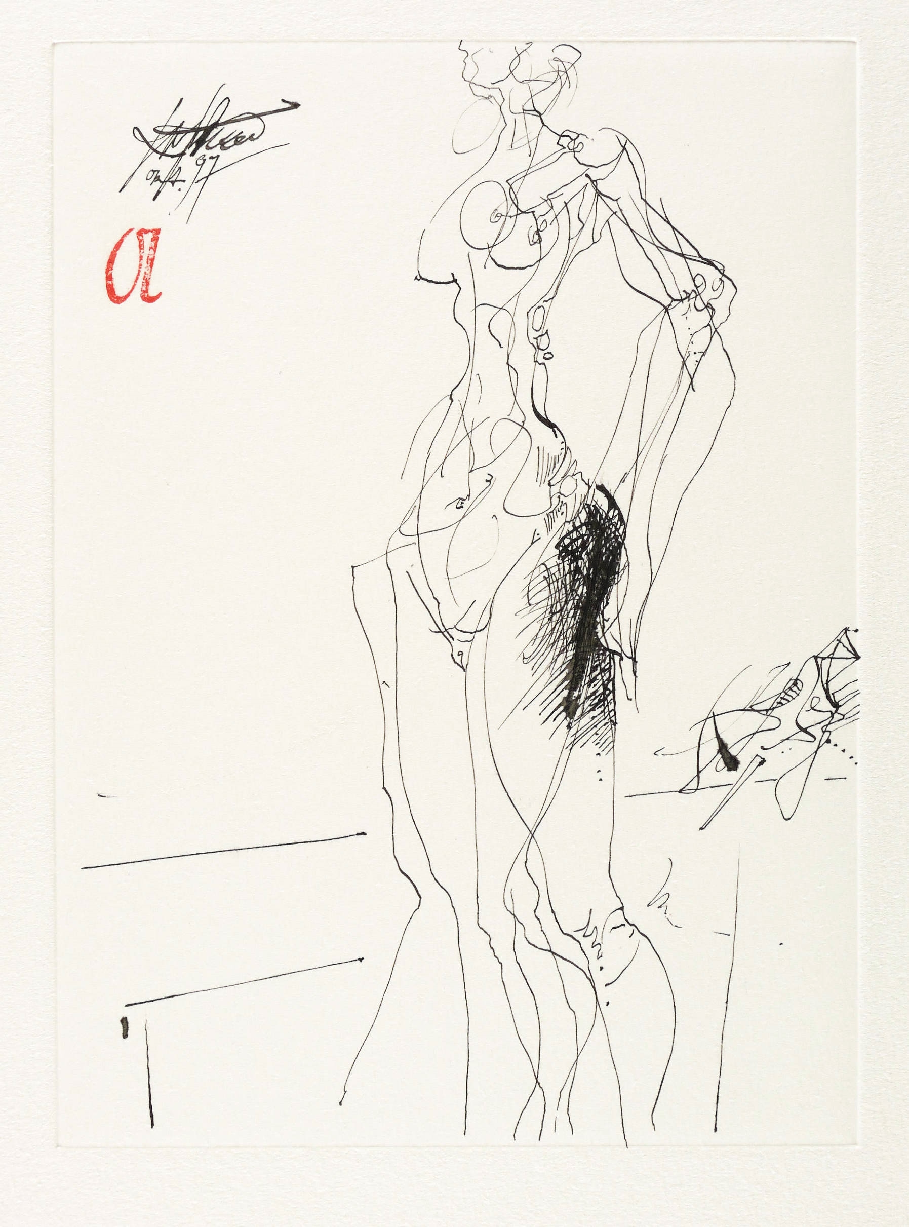 Figur von rechts nach links (Akt)